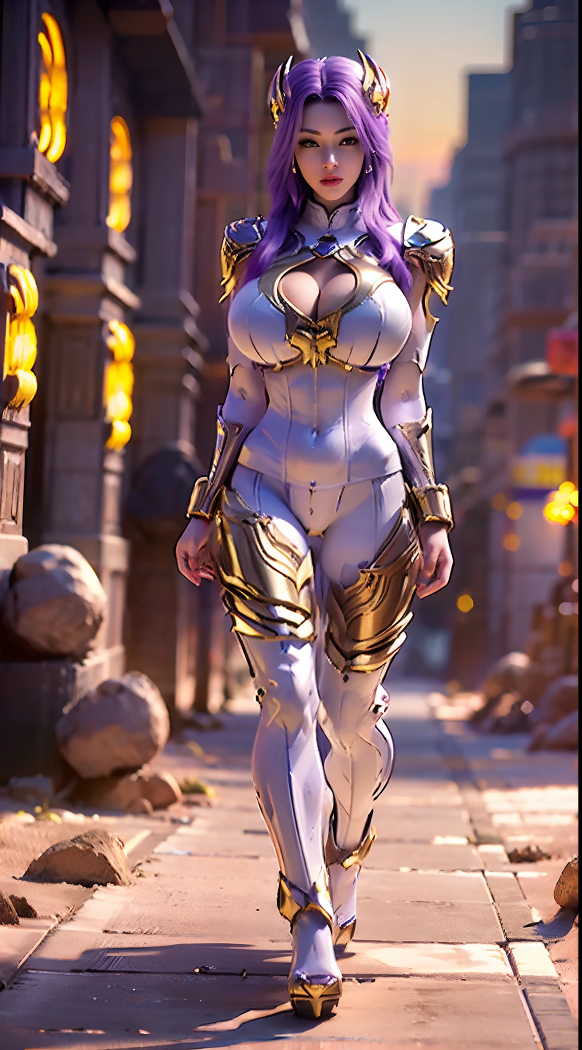 (DRAGON QUEEN HELM), (HUGE FAKE BOOBS), (BEAUTIFUL FACE), (PURPLE, GOLD, WHITE), (DESERT MOUNTAIN), RAINBOW COLOR FUTURISTIC PHOENIX MECHA BODYSUIT, (CLEAVAGE), (SKINTIGHT YOGA PANTS), (HIGH HEELS), (PERFECT BODY:1.2), (FULL BODY VIEW), (LOOKING AT VIEWER), (WALKING DOWN:1.2), SEXY MUSCULAR BODY, (MUSCLE ABS), UHD, 8K, 1080P.
