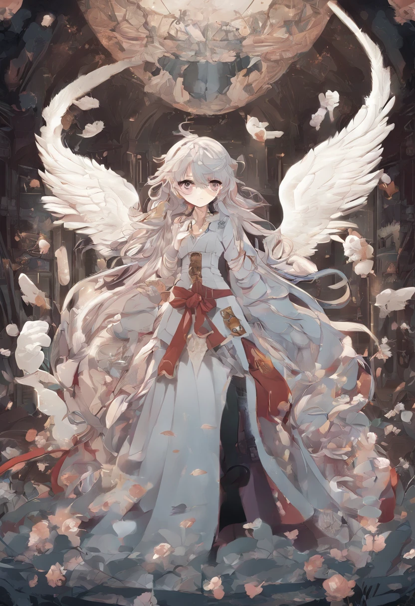 There is a cartoon character holding a group of ghosts, concept art by Kanbun Master, pixiv contest winner, Furry art, Detailed fanart, official fanart, [ Character design ], lovely art style, danbooru and artstation, Cute detailed digital art, 🍁 Cute, wisps, [ conceptual art ]!!, Great character design, cute character, cute artwork