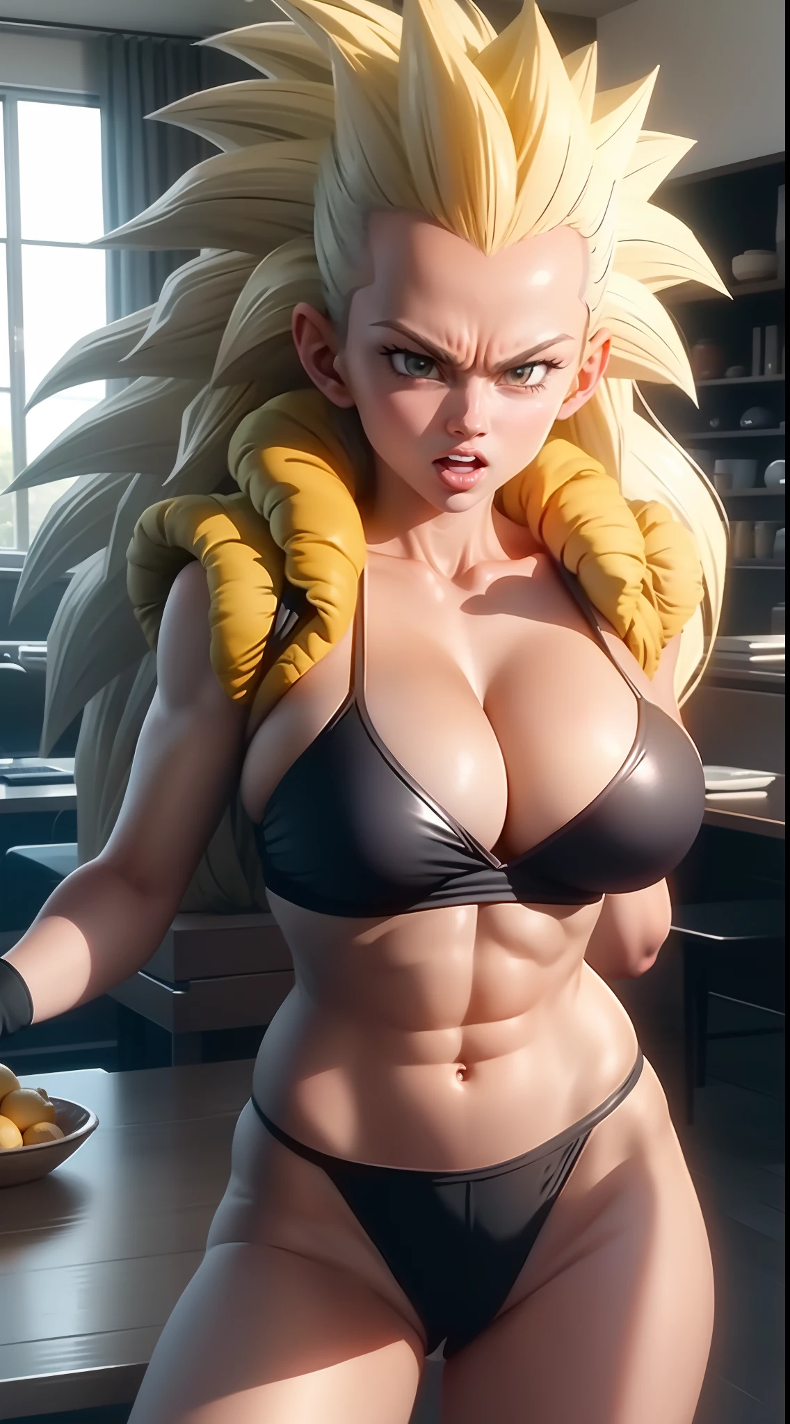 Best Sexy Big Breasts Athletic Body Super Saiyan Static Electricity