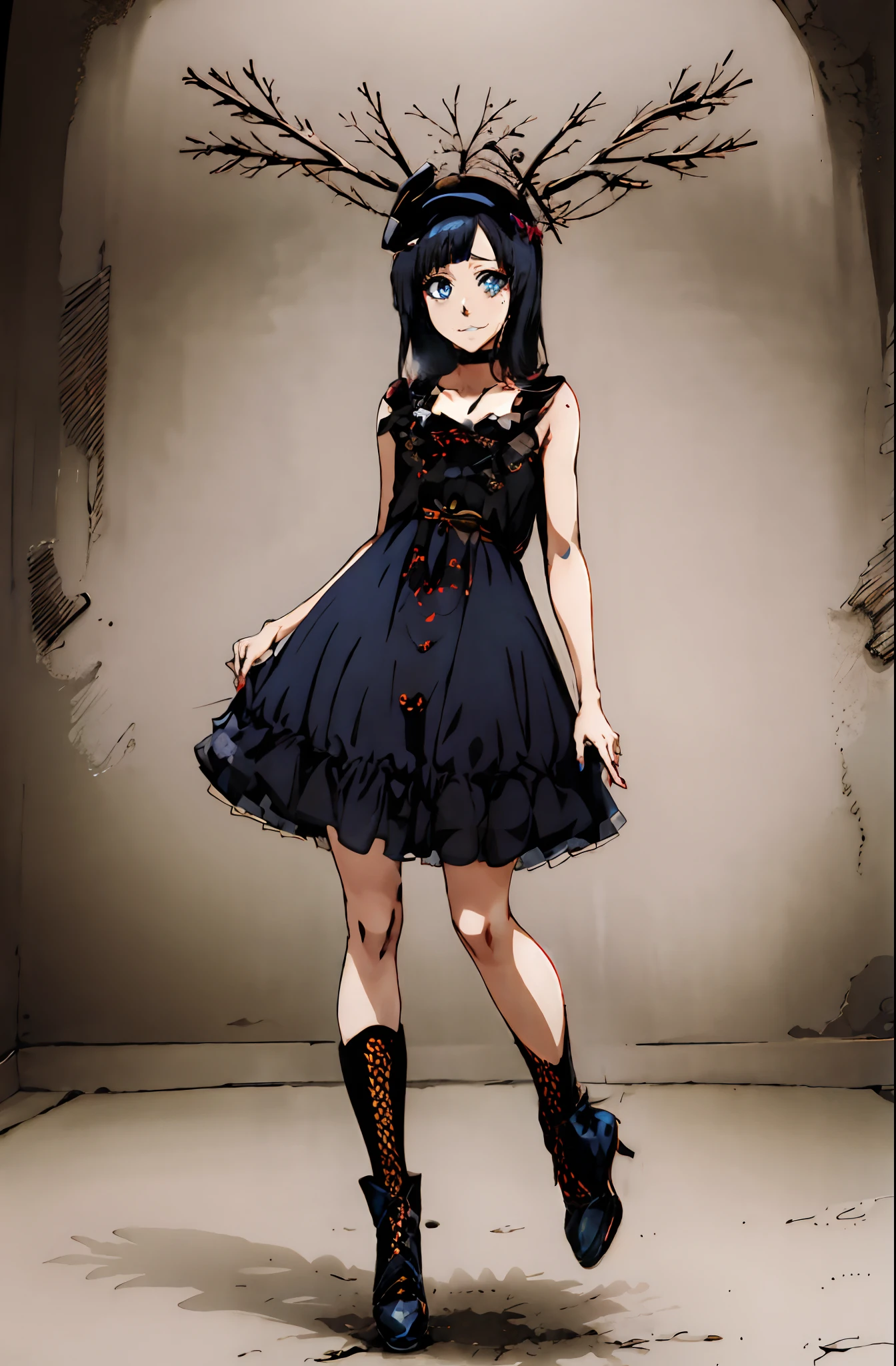 anime eyes, dark blue eyes