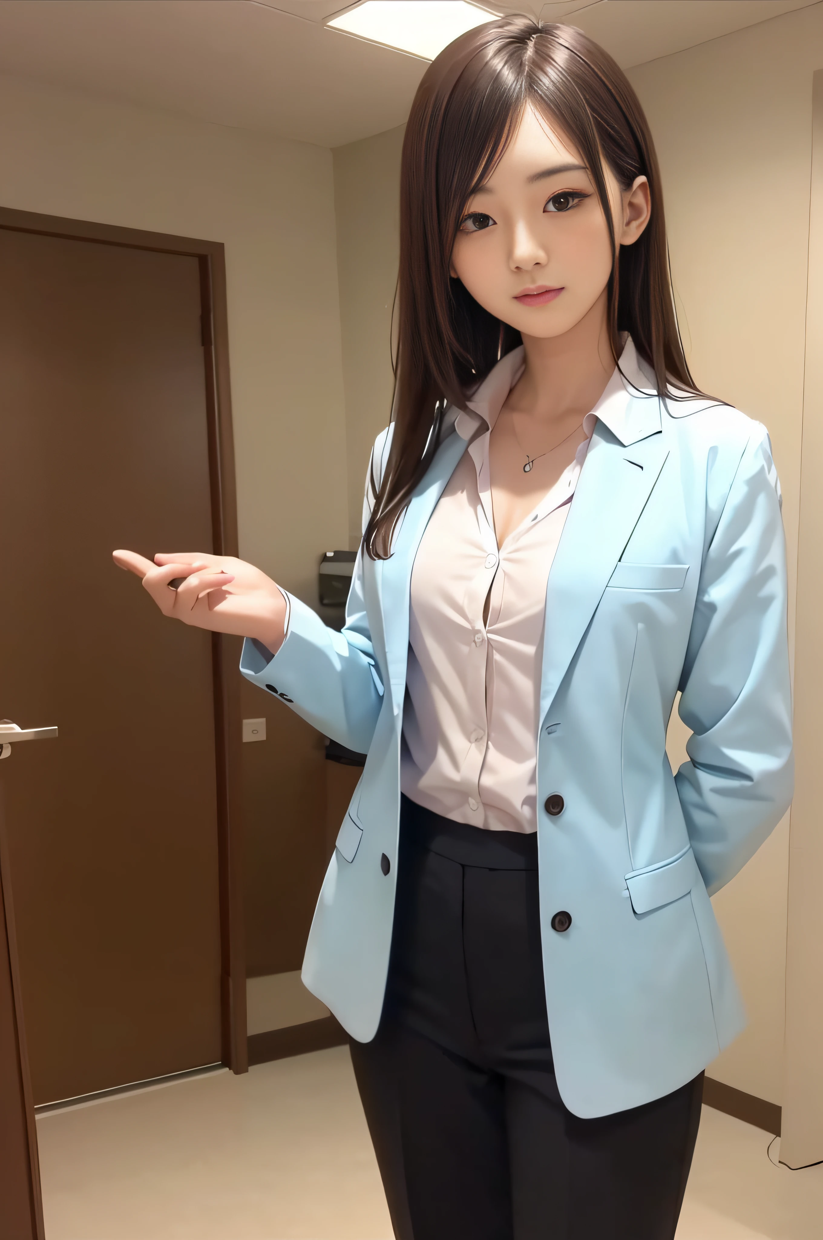 20-year-old refreshingly handsome new employee、(Super cool guy in a suit)、20 years old Japan man、1人、businessman、Ultra-luxury suits、Striped suit、 s Office、Young handsome man standing in suit、(Highly detailed photos in 8K)、(Very detailed handsome man)、Photo Real)、(top-quality)、ultra-detailliert、masterpiece、An ultra-high picture quality、tall、Very beautiful hair、Bright photo、Handsome like a model、Handsome like an idol、luxury watch、
