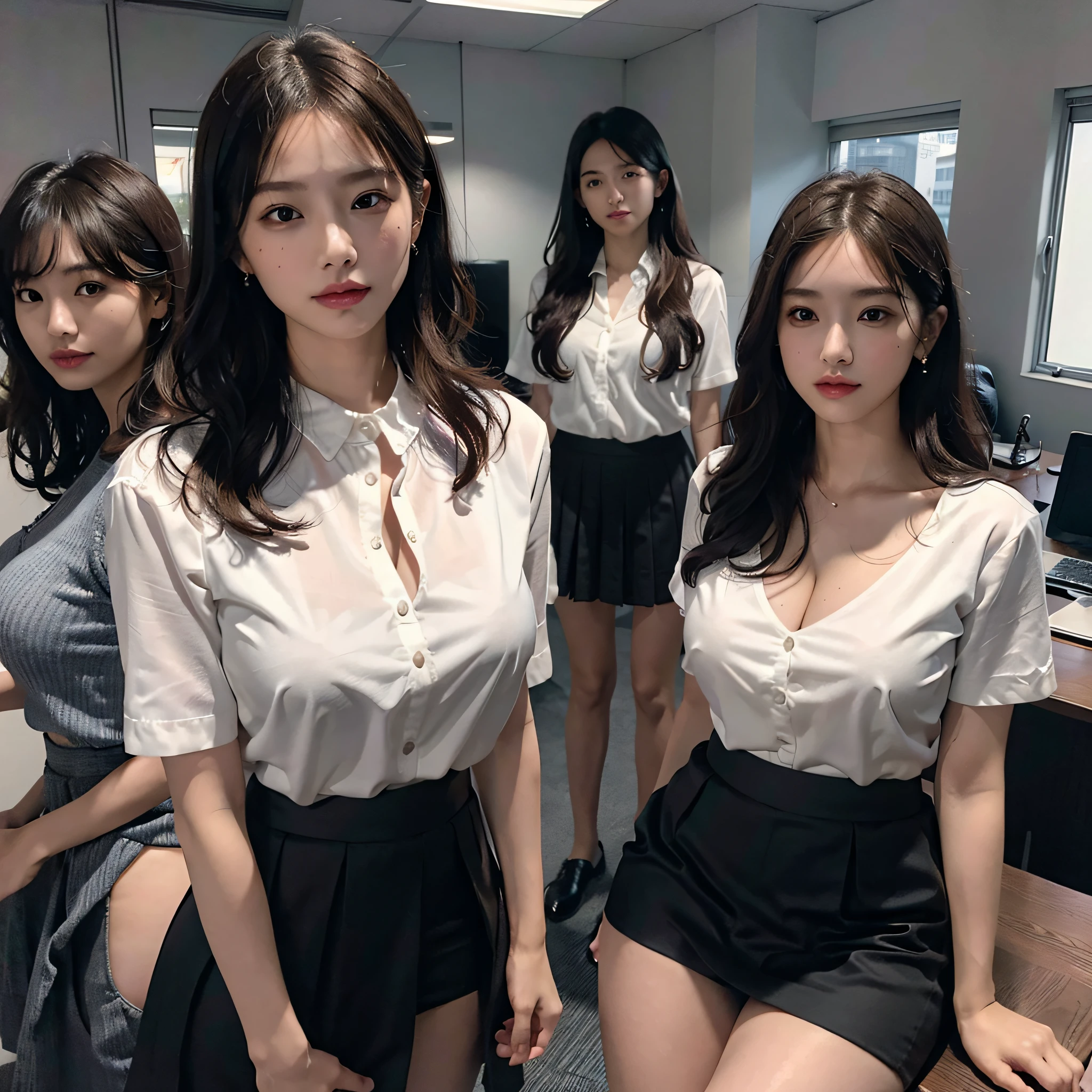 (((actual photography))),, portrait, Korean,(stunning face:1.3),, beautiful girl, Looking at the file,Sit in a large class chair , (Work:1.2), shirt buttons and pants, , (cleavage:1),, In the CEO's Office, (environmental details:1.3),, (original photo, CG Unity, photography, ultra actual details, sharp focus, Delicate skin,4K, High resolution, masterpiece, best quality, actual, energetic:1.2),, (8K,4K, Ultra high quality, High resolution, professional, Movie般的, Movie, Dramatic),, Detailed Background,