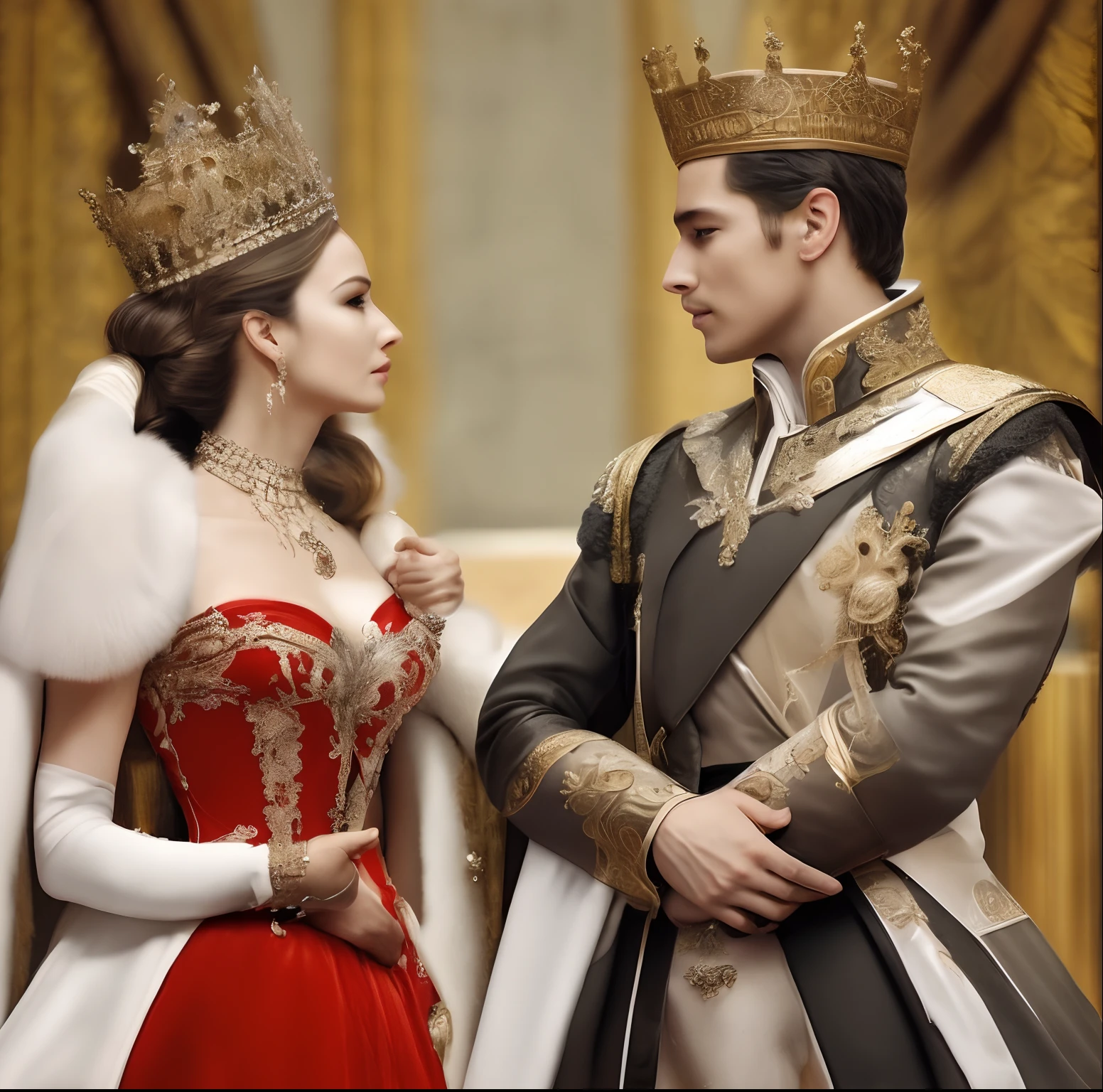 Queen and king