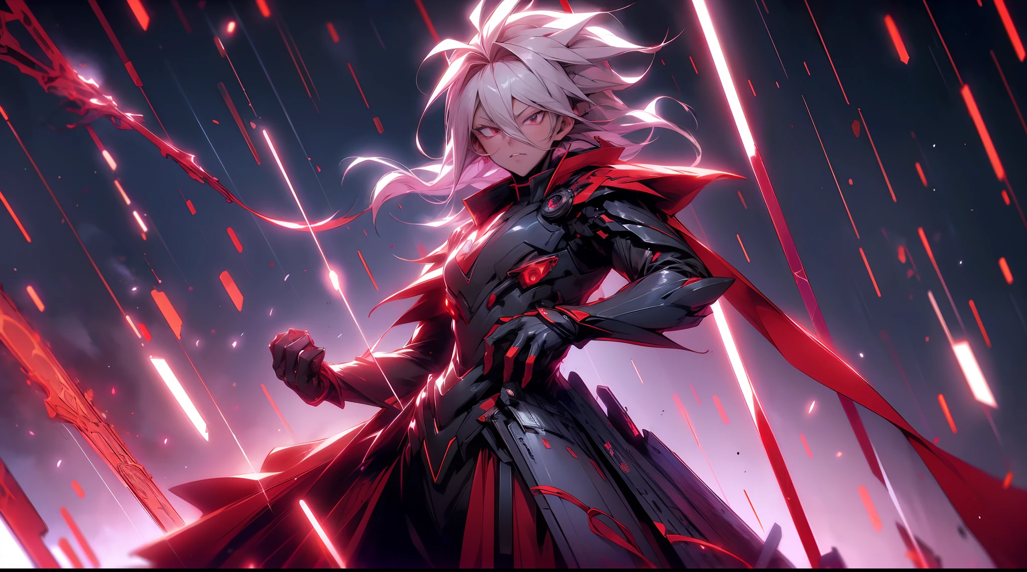 anime character with red background and flames in the background, emitting evil red aura, jujutsu kaisen, ultra instinct, an epic anime of a energy man, nagito komaeda, seven deadly sins anime, blazing infero, killua zoldyck, today's featured anime still, screenshot from a 2012s anime