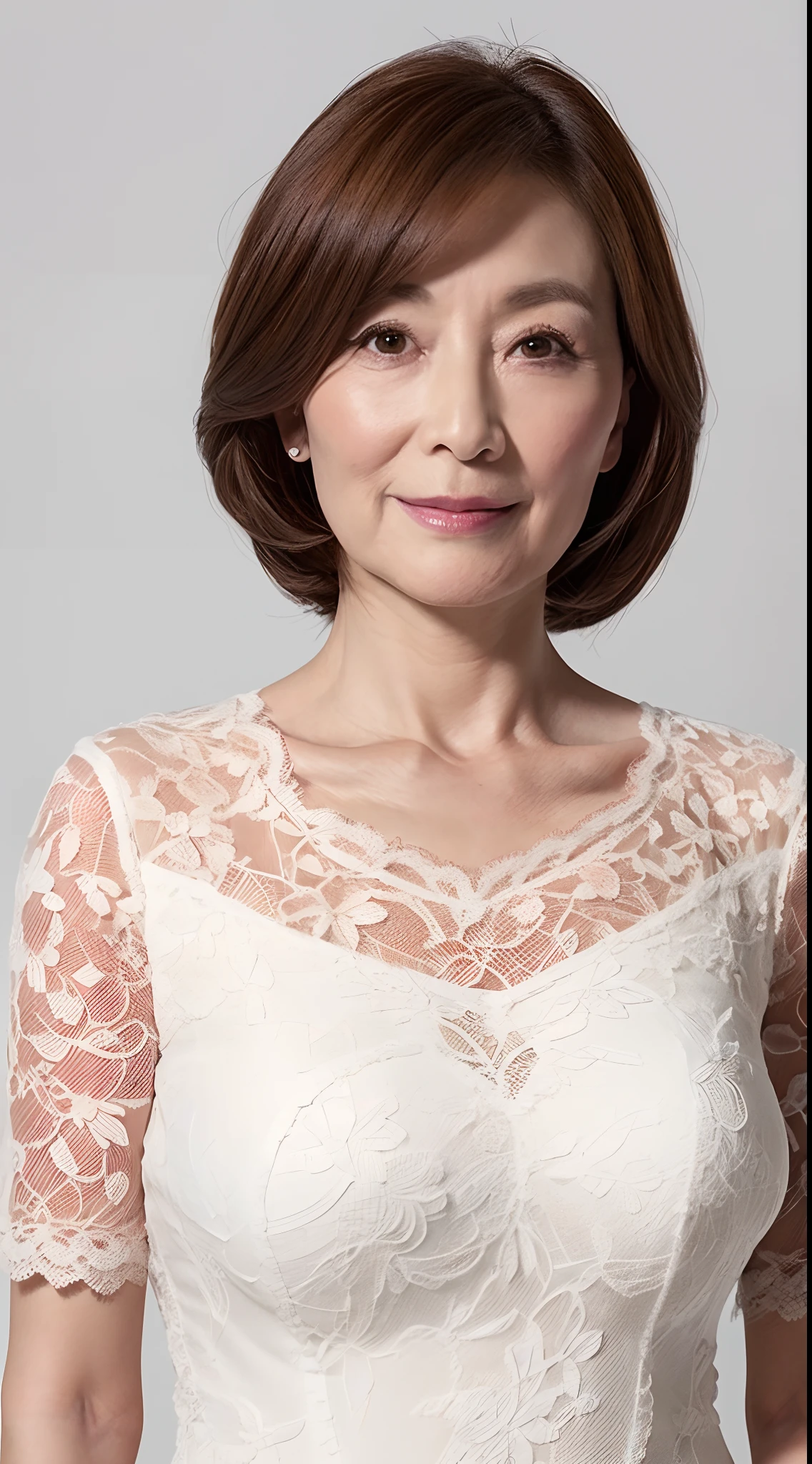 Auntie, ((Fractal Art)), (((masterpiece))), 8k, Clear images, (((alone))), (((Asian Beauty))), Pure white background, Gray Hair, Lower your arms, Refreshing early summer outfit, gravure, Alluring, ((Elderly mature woman with an old face)), Depict lips accurately,Red lips, Flashy makeup, (((alone))), (((Perfect Anatomy))), Elderly, Pure white background, gravure, Upright posture, smile, ((Obscene)), From the chest up, highest quality, Very detailed, Realistic, Very detailed細なスキン, (Mature Woman), (positive), 100 years old, Huge breasts, Mature politician, Glamour, sexy, Pure white skin, Comfortable clothing,
