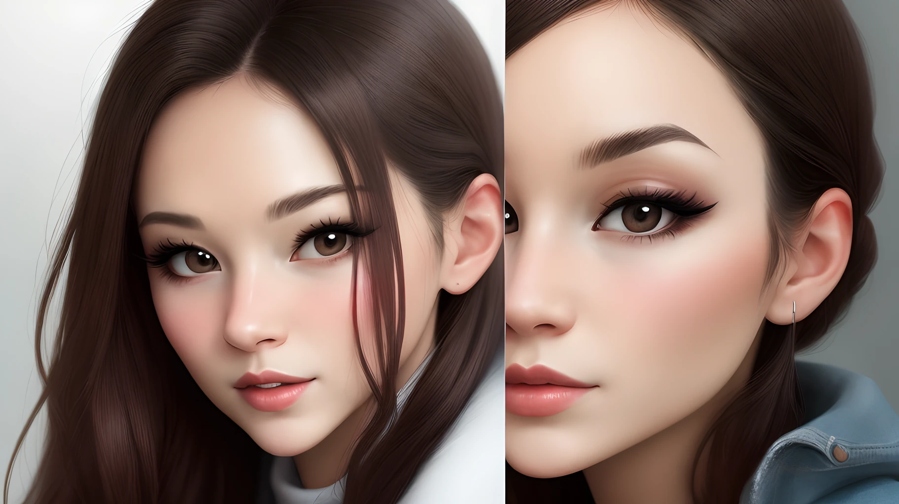 Woman with big nose