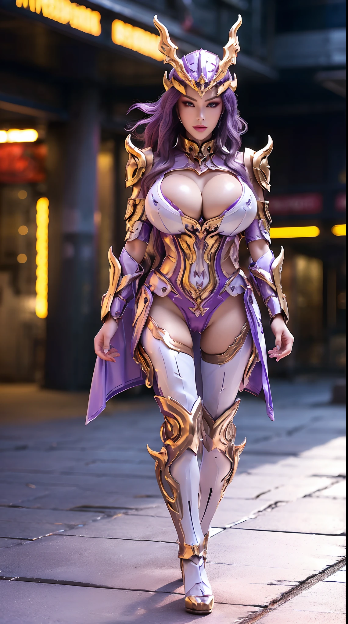 (DRAGON QUEEN HELM), (HUGE FAKE BOOBS), (BEAUTIFUL FACE), (PURPLE, GOLD, WHITE), (DESERT MOUNTAIN), RAINBOW COLOR FUTURISTIC PHOENIX MECHA BODYSUIT, (CLEAVAGE), (SKINTIGHT YOGA PANTS), (HIGH HEELS), (PERFECT BODY:1.2), (FULL BODY VIEW), (LOOKING AT VIEWER), (WALKING DOWN:1.2), SEXY MUSCULAR BODY, (MUSCLE ABS), UHD, 8K, 1080P.