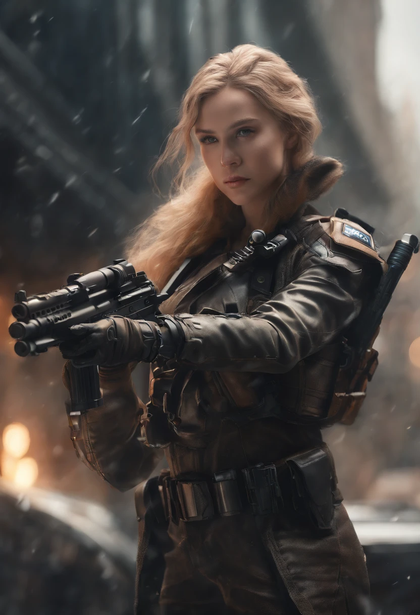 Anime - style illustration of a woman with wings and a gun, cyberpunk art by Shitao, cgsociety contest winner, Fantasy art, beautiful cyborg angel girl, A beautiful artwork illustration, Rosla 1. 0, rossdraws 2. 0, rossdraws 2. 5, angel knight girl, Anime art wallpaper 4 K, Anime art wallpaper 4k