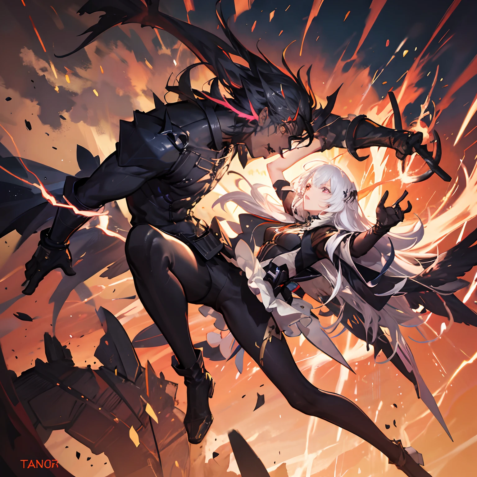 (best quality,ultra-detailed,highres,masterpiece:1.2),stickmen in an epic power battle with another,stunningly detailed stickmen,energetic action,mind-blowing visual effects,powerful and dynamic poses,explosive energy,superb illustration technique,intricate fighting moves,lightning-fast speed,highly detailed facial expressions,flying debris,dynamic lighting,rich and vibrant colors,eye-catching comic book style,dramatic and intense atmosphere,spectacular power beams,electricity crackling,thunder and lightning effects,shattering ground with each punch,overwhelming power,enthralling battle scene,fast-paced and thrilling combat,background filled with energy and motion.