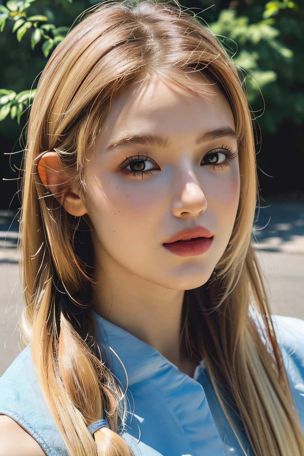 (best quality,4k,8k,highres,masterpiece:1.2),ultra-detailed,(realistic,photorealistic,photo-realistic:1.37), portraits, outdoor, sunny day, blonde hair, lora:add_detail:0.4, lora:daniellenewjeans-15:0.9