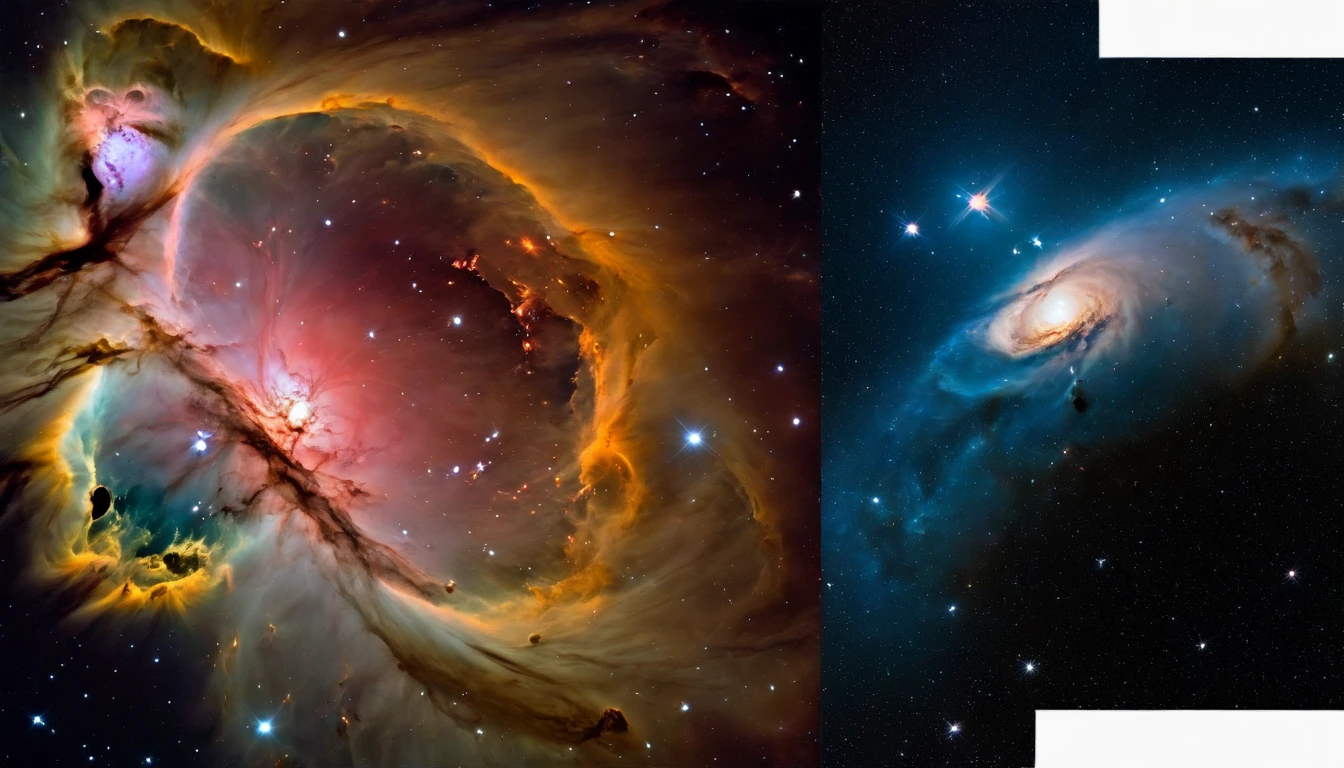 a picture、(Photorealsitic:1.4)、(hyper realisitic:1.4)、(Astrophotography:1.5)、orion nebula、kosmos