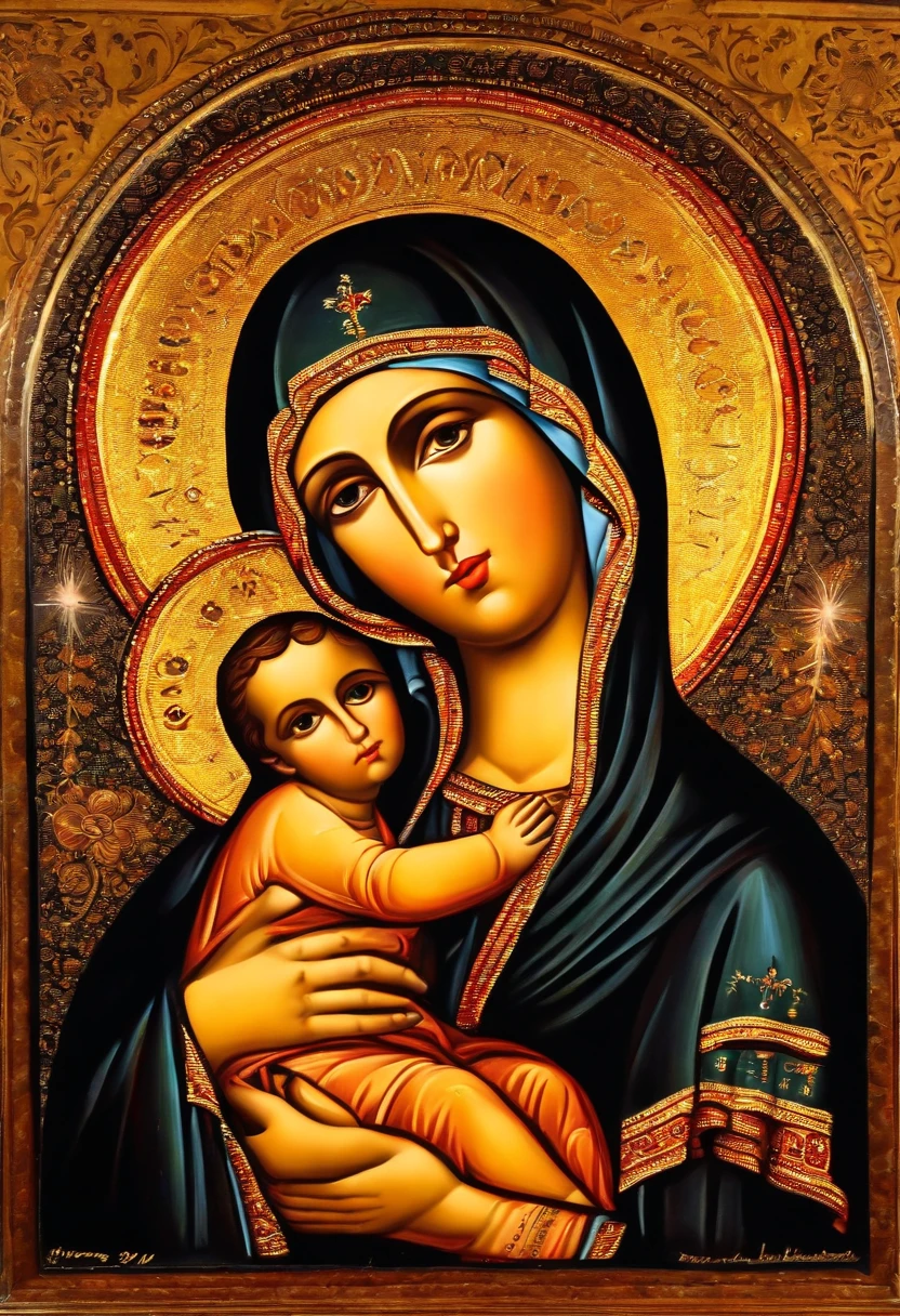 Orthodox Oil painting of Mary, mother of God