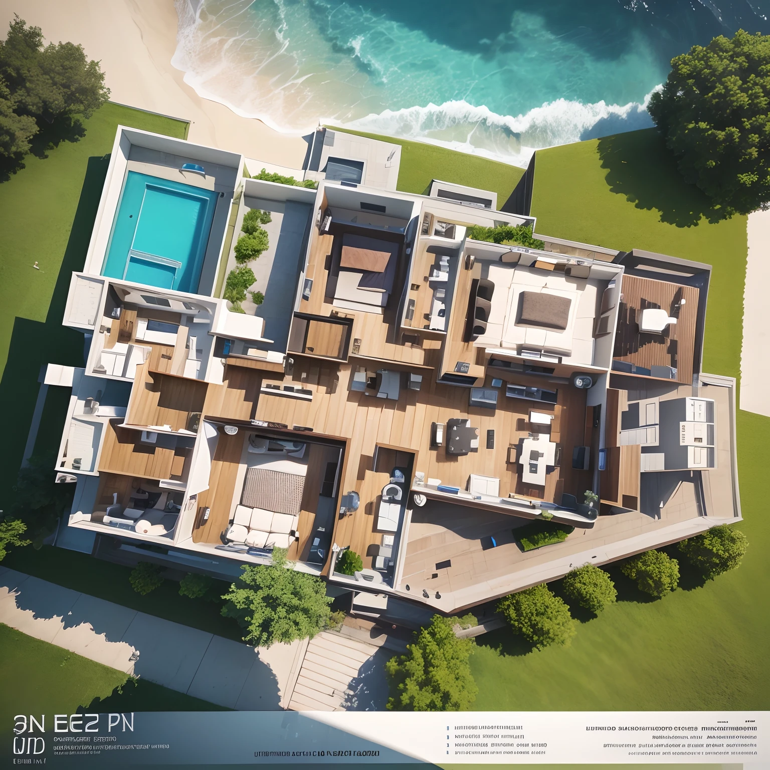 vector art, hd high res ultra high quality top view plan small modern villa,garage,car,pool,ghazebo,water fall, auto cad floor plan drawing, perfect composition, beautiful detailed intricate insanely detailed octane render trending on artstation, 8 k artistic photography, photo realistic concept art, soft natural volumetric cinematic perfect light, chiaroscuro, award - winning photograph, masterpiece, 2d rendering, top view plan