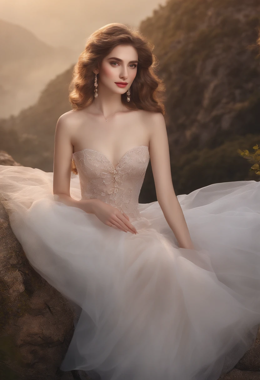 (best quality, 8k, highres, masterpiece:1.2), Drawing a、ultra-detailliert、barechested、genitals、Delicate details、beautidful eyes、Natural Color Lip、Transparent skin、Beautiful lashes、simple background、Natural light、landscapes、expressioness、the pose、point of view。