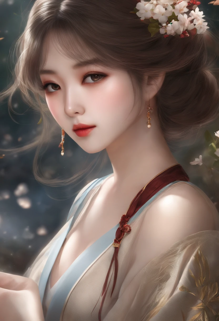 全裸の女性、Japan Beauty、masutepiece, Best Quality, Illustration, Ultra-detailed, finely detail, hight resolution, 8K Wallpaper, Perfect dynamic composition, Beautiful detailed eyes, Natural Color Lip,