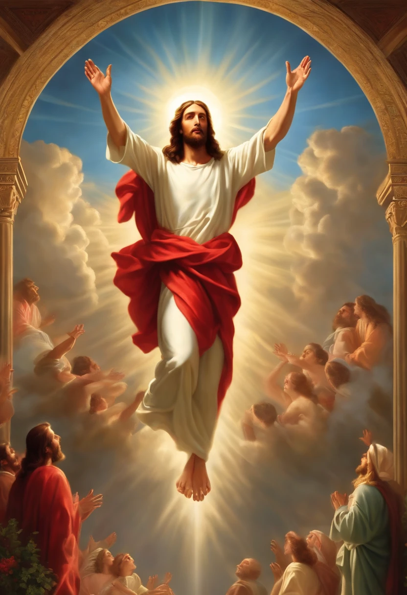 Jesus Christ descend from the sky