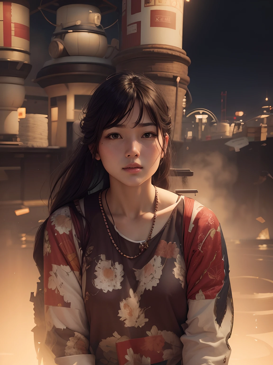Accuracy change clothes into traditional change background smooth fair skin not animated