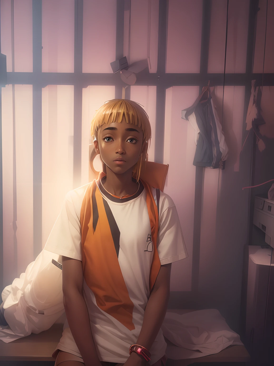 Amine change background change clothes fair clear skin accuracy perfect