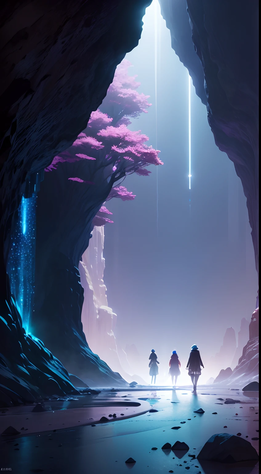 When I landed on the surface of the moon, I was amazed by what I saw. I found a magnificent scene, as if I were in a magical dreamland. The lunar underworld is a vast and mysterious labyrinth full of incredible wonders. The huge cave extends to the horizon and emits a faint blue light, like a dreamy aura. The interior of the cave is covered with colorful crystals that emit a dazzling glow, making you feel like you are in a magical crystal palace. At the end of the cave, a huge underground river flows slowly. The river has a mysterious purple color and gives off an intoxicating fragrance. Colorful plants float on the surface of the water, which shimmer in enchanting colors in the faint moonlight, like a dreamlike wonderland. Walking along the river, I found a huge underground forest. The trees rise tall, with dense foliage and flourishing. The trunk is covered with a strange texture, smooth and powerful, as if it contains endless energy. The animals in the forest are also unique and exotic, birds spread their wings and emit beautiful songs, and small animals play under the trees, like a harmonious and peaceful small world. Out of the underground forest, I came to a vast underground plain. The plain is covered with soft moon dust, like delicate fluff, and it makes a slight sound when stepping on the foot. At the end of the plain is a huge underground city. Towering buildings stand on the plain and exude modern technology. Through the transparent façade of the building, you can see the people coming and going in the city. This underground world made me feel the boundless imagination and creativity of human beings, and it is a mysterious and fascinating place.