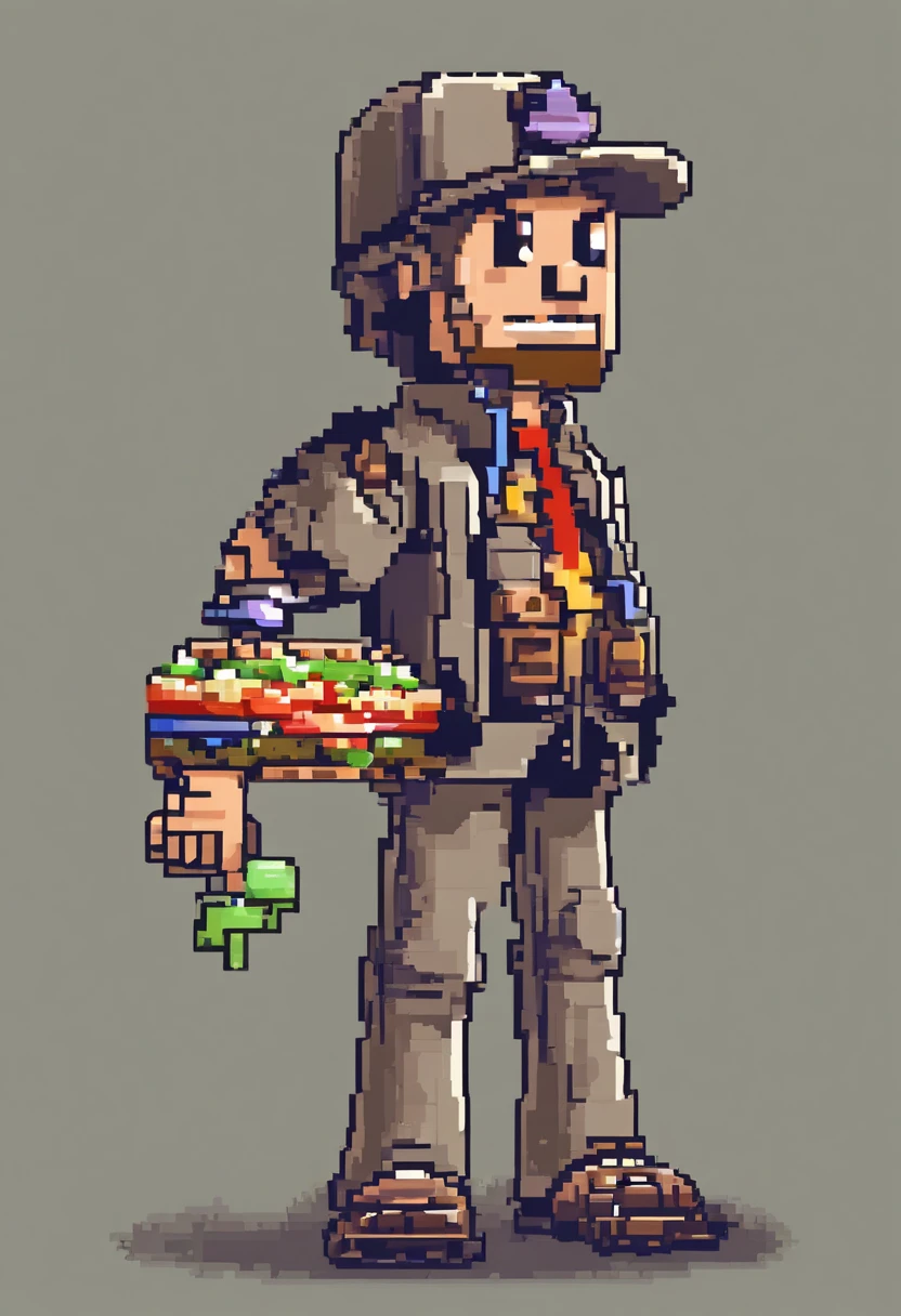 Character Keys Eating Pixar Style Sandwich