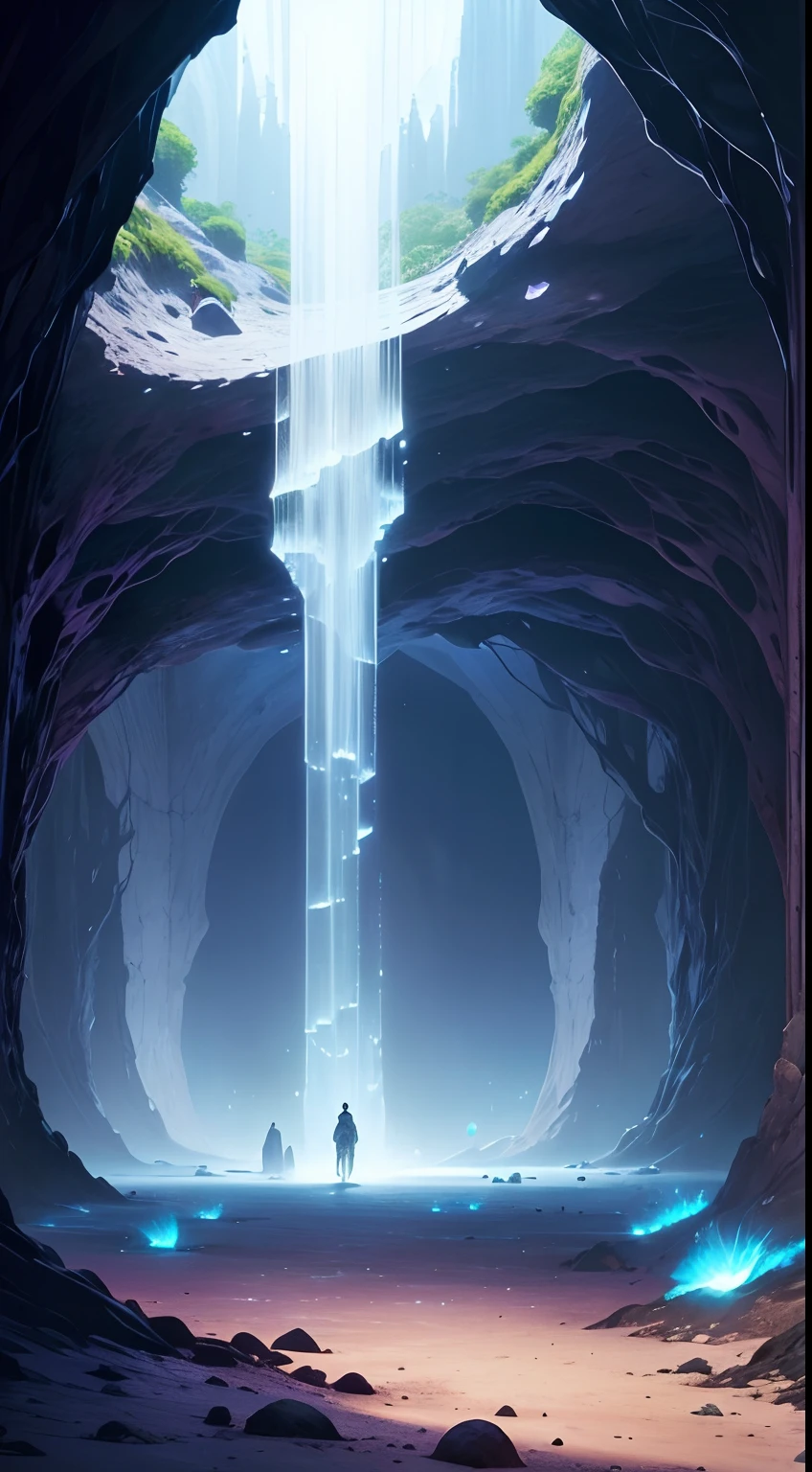 When I landed on the surface of the moon, I was amazed by what I saw. I found a magnificent scene, as if I were in a magical dreamland. The lunar underworld is a vast and mysterious labyrinth full of incredible wonders. The huge cave extends to the horizon and emits a faint blue light, like a dreamy aura. The interior of the cave is covered with colorful crystals that emit a dazzling glow, making you feel like you are in a magical crystal palace. At the end of the cave, a huge underground river flows slowly. The river has a mysterious purple color and gives off an intoxicating fragrance. Colorful plants float on the surface of the water, which shimmer in enchanting colors in the faint moonlight, like a dreamlike wonderland. Walking along the river, I found a huge underground forest. The trees rise tall, with dense foliage and flourishing. The trunk is covered with a strange texture, smooth and powerful, as if it contains endless energy. The animals in the forest are also unique and exotic, birds spread their wings and emit beautiful songs, and small animals play under the trees, like a harmonious and peaceful small world. Out of the underground forest, I came to a vast underground plain. The plain is covered with soft moon dust, like delicate fluff, and it makes a slight sound when stepping on the foot. At the end of the plain is a huge underground city. Towering buildings stand on the plain and exude modern technology. Through the transparent façade of the building, you can see the people coming and going in the city. This underground world made me feel the boundless imagination and creativity of human beings, and it is a mysterious and fascinating place.