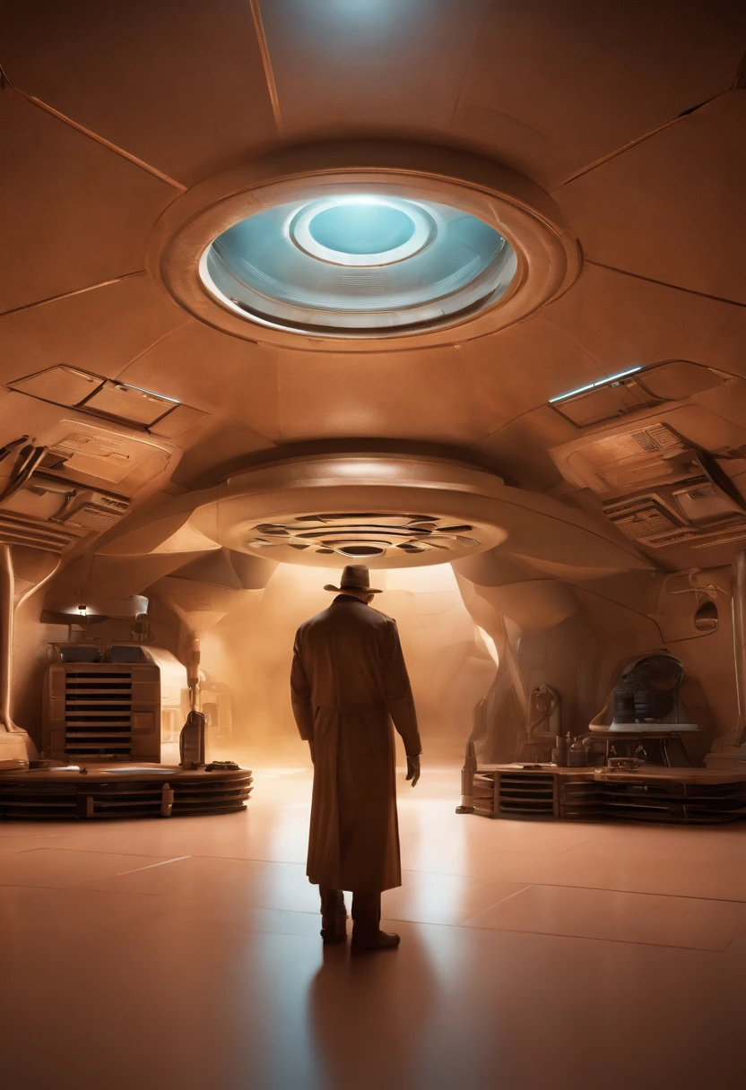 Embark on an extraordinary journey as you gaze at the hyper-realistic rendering of Area 51's secret interiors. En esta cautivadora escena, Witness the mysterious chambers, advanced technology, and clandestine activities shrouded in secrecy for decades.