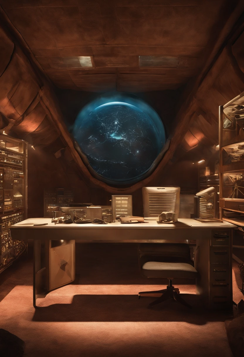 Embark on an extraordinary journey as you gaze at the hyper-realistic rendering of Area 51's secret interiors. En esta cautivadora escena, Witness the mysterious chambers, advanced technology, and clandestine activities shrouded in secrecy for decades.