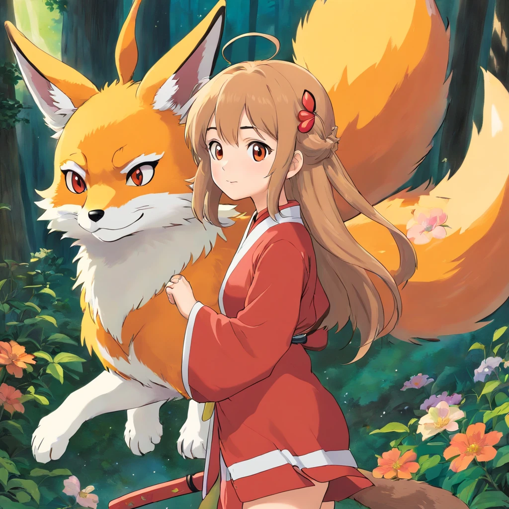 1girl, Uncensored, Kitsune