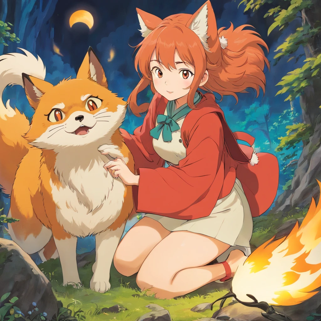 1girl, Uncensored, Kitsune