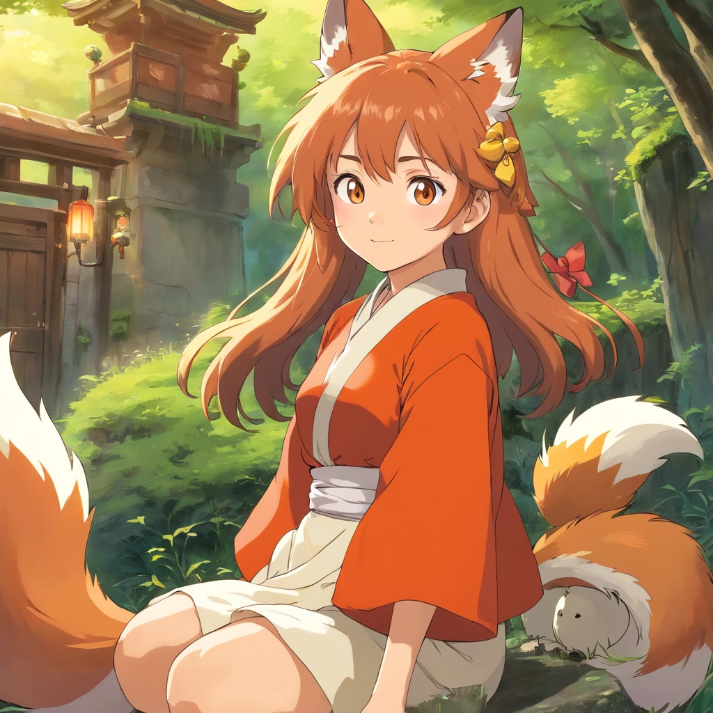 1girl, Uncensored, Kitsune