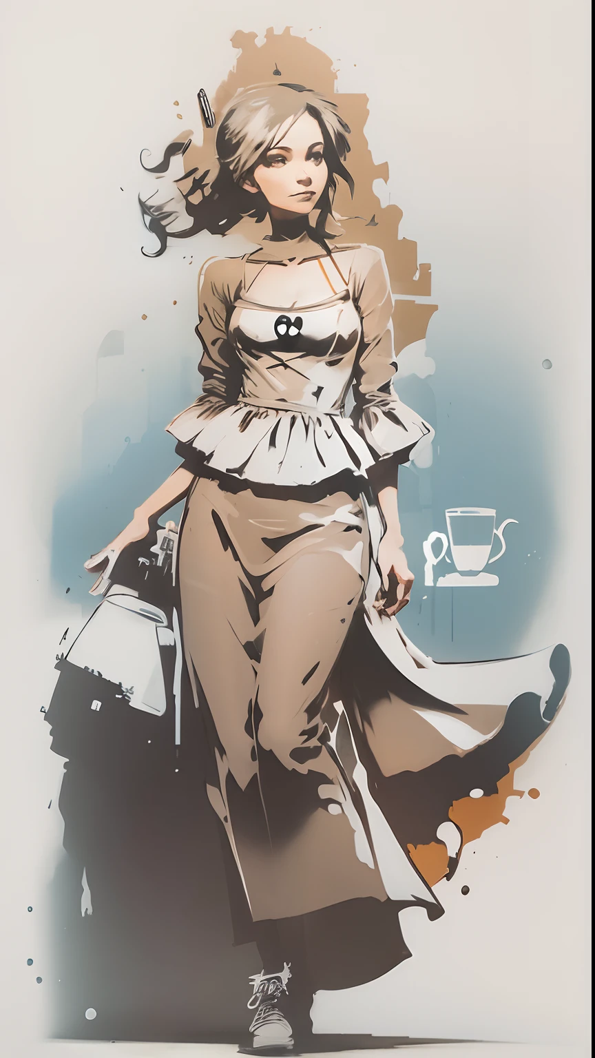 Profile,(Banksy),(simple) (coffee) ((Silhouettelogo))