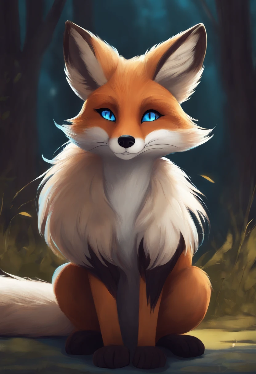 red fox, female, vixen, fox tail, peeking from behind a tree, gorgeous, majestic, elegant, mysterious, alluring, romantic, beautiful, sexy body, voluptuous, hair, scarlet hair, red hair, yellow eyes, smile, mishievous smile, smug smile, narrowed eyes, looking at viewer, highres, perfect artwork, indoors environment, safe for work