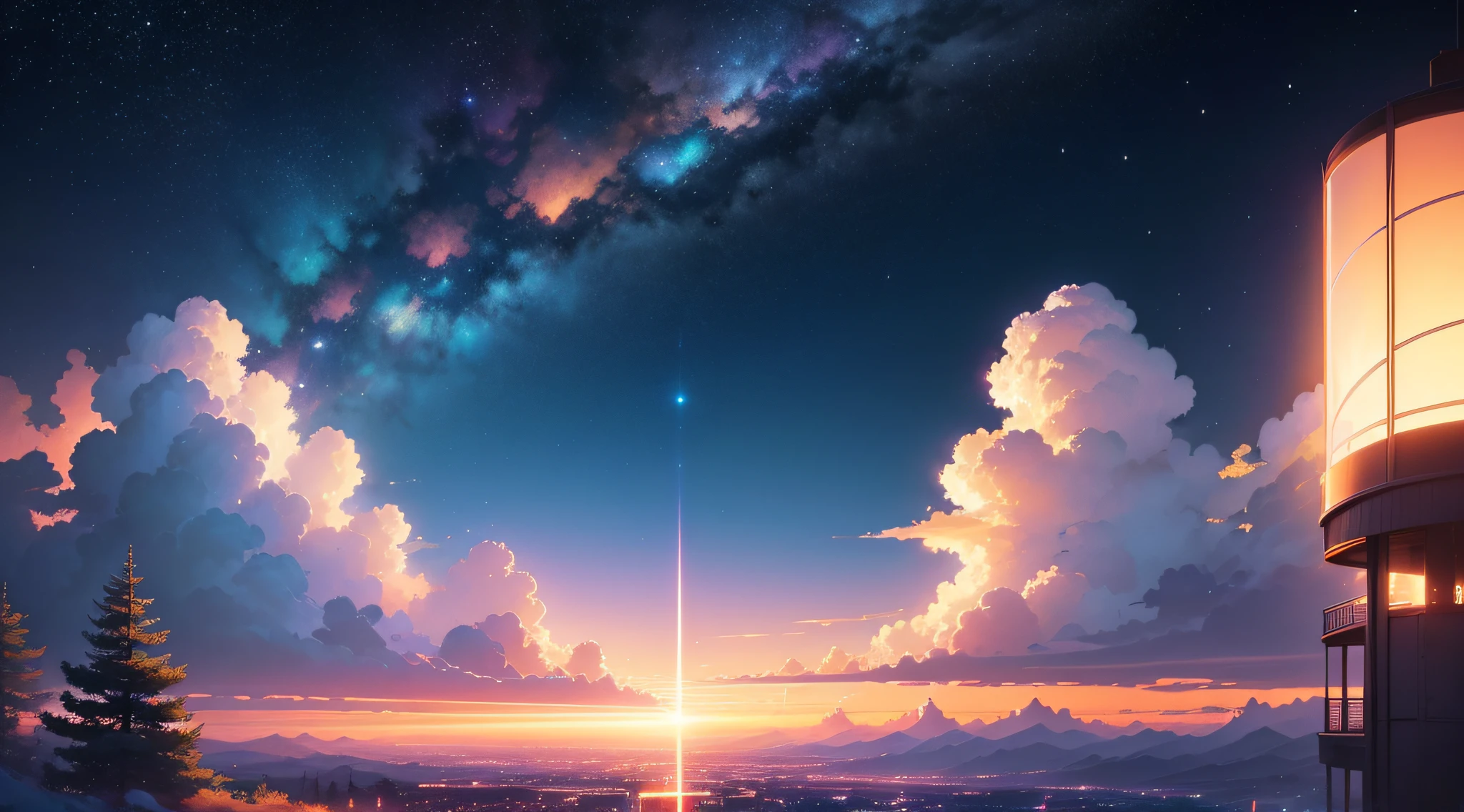 anime anime wallpapers with a view of the sky and stars, cosmic skies. by makoto shinkai, anime art wallpaper 4 k, anime art wallpaper 4k, anime art wallpaper 8 k, anime sky, amazing wallpaper, anime wallpaper 4 k, anime wallpaper 4k, 4k anime wallpaper, makoto shinkai cyril rolando, anime background art