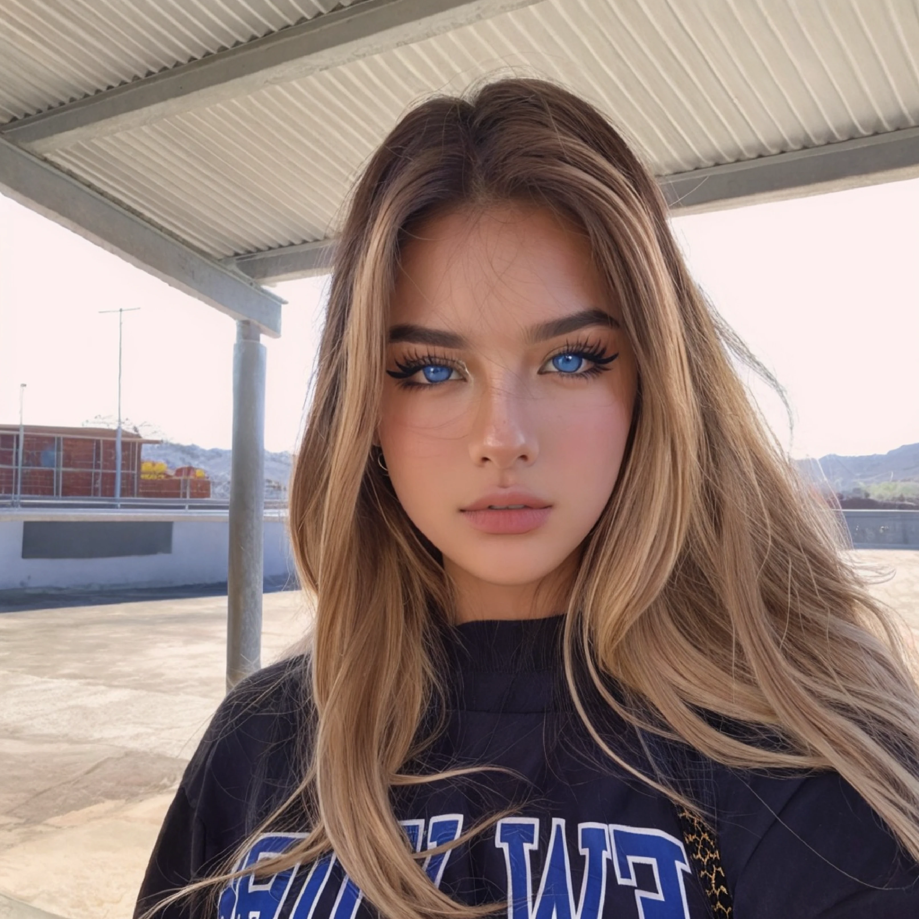 Mujer rubia de pelo largo con camisa negra y bolso de leopardo, Retrato Sophie Mudd, Modelo de Instagram, Cara perfecta ), Dasha Taran, cabello rubio y ojos azules, Alexandra Waliszewska, brunette with dyed blonde hair, Cara impecable, Cara perfecta, ojos azules y cabello rubio, cabello rubio ojos azules, cabello rubio y ojos grandes