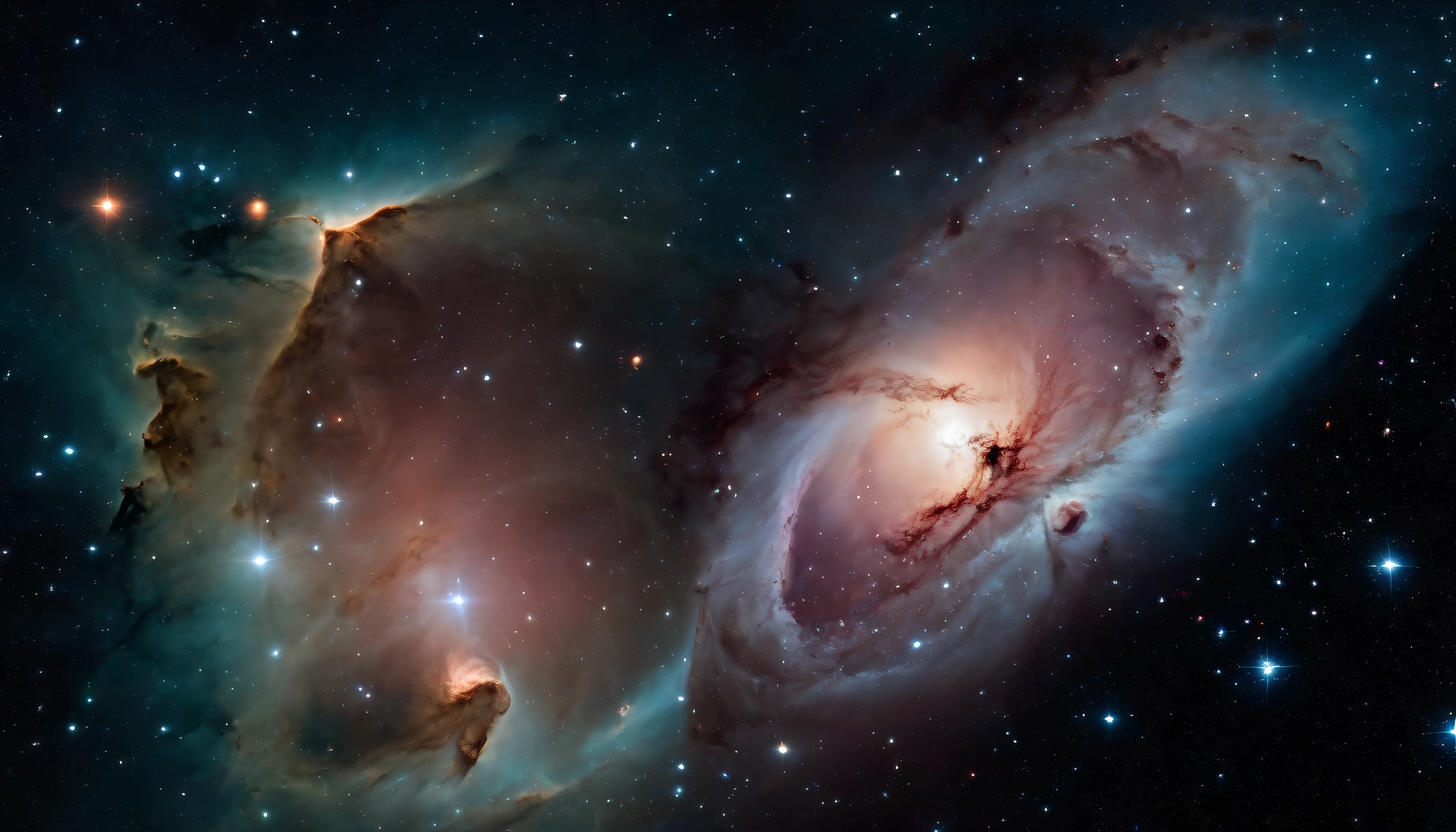 a picture、(Photorealsitic:1.4)、(hyper realisitic:1.4)、(Astrophotography:1.5)、orion nebula、kosmos
