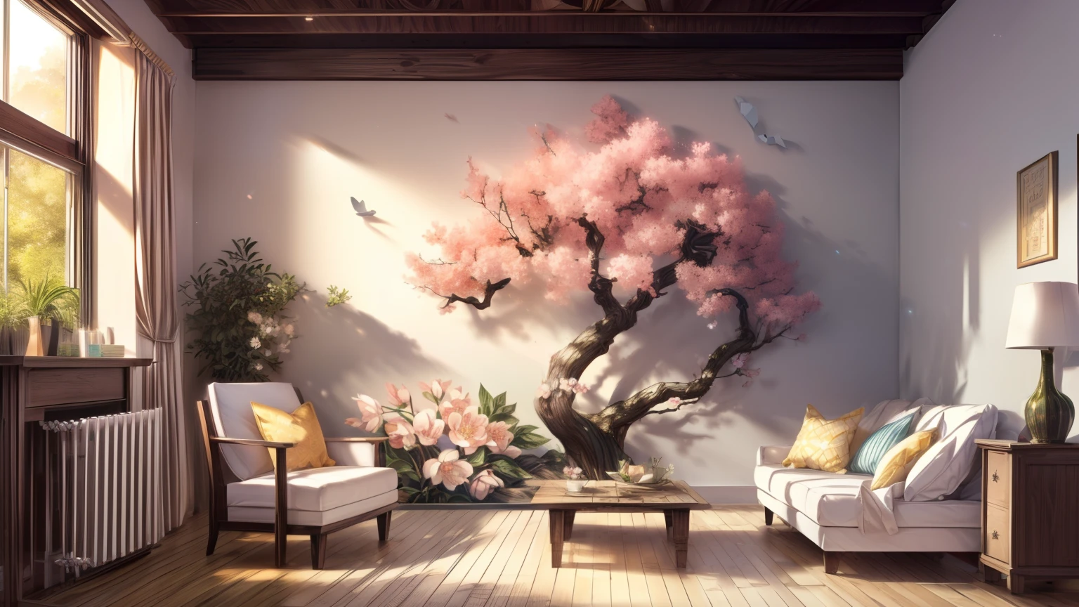 peach blossom, pessegueiro, dia, sol, Floresta, master part, best quality, (extremamente detalhado CG unidade 8k papel de parede), (best quality), (best illustration), (Melhor sombra)