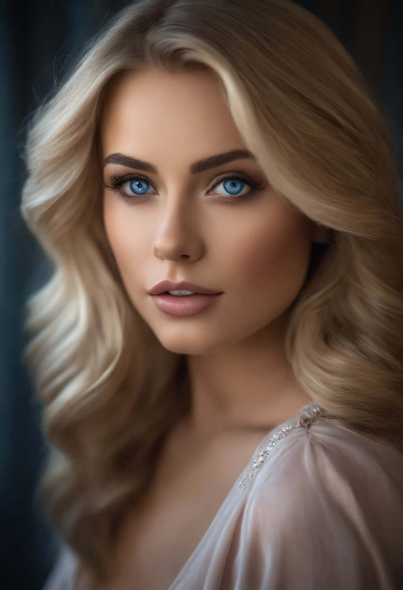 Totally Alafed Women , Sexy girl with blue eyes, ultra realist, meticulously detailed, Portrait Kaylee Jenner, blonde hair and large eyes, selfie of a young woman, Chamber Eye, Violet Myers, makeup-free, natural make up, looking straight at camera, Artgram Face, subtle makeup, Stunning photos of the face , in room, Medium to large bust; ; ;nu