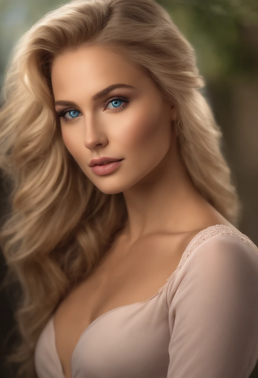 realistic white female instagram influencer, best quality, blonde, 1 girl, blue eyes, in white tight short dress