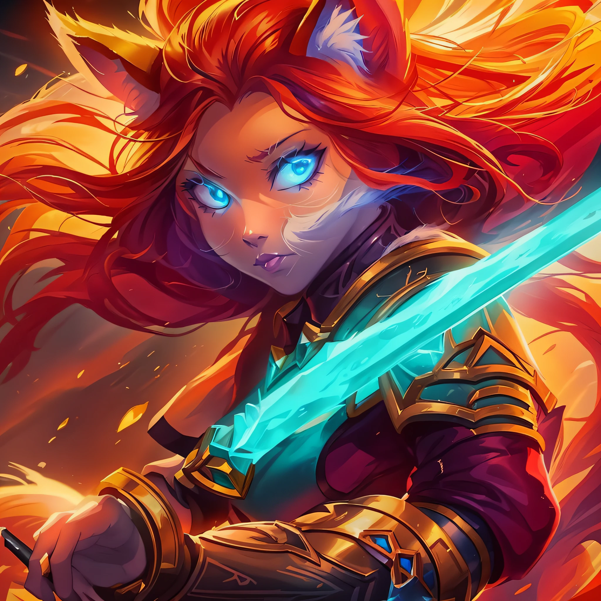 a cat with a sword in its hand and glowing eyes, league of legends character, style league of legends, from league of legends, style of league of legends, league of legends art style, league of legends style art, league of legends art, league of legends character art, league of legends splashart, league of legends splash art, league of legends style, splash art