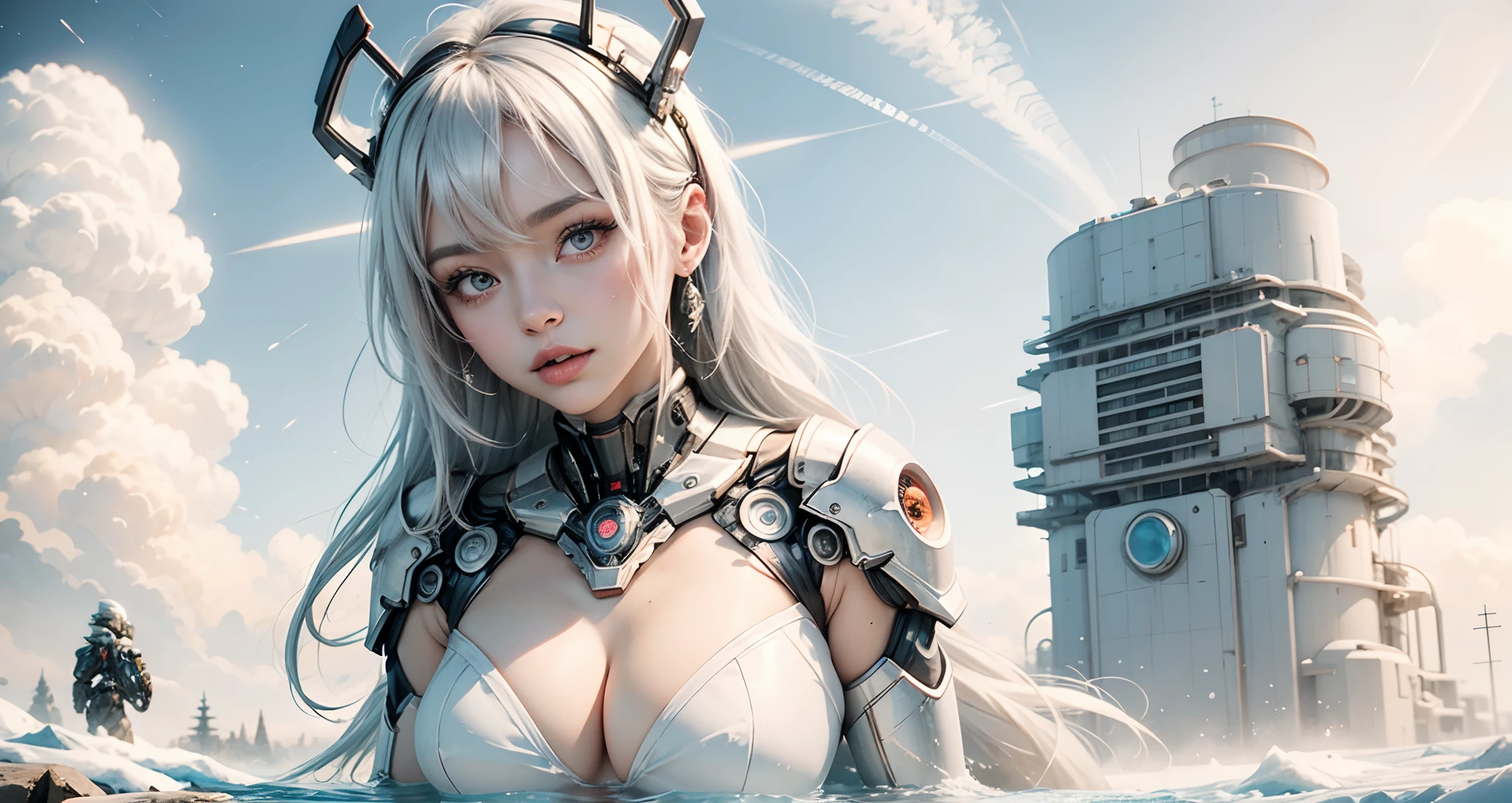 realistic visual effects,attractive beautiful,dramatic contrast,Gentle lighting,Delicate warmth,the soft light,hyper HD,
Extremely colorful,best qualityer,perfect female shape,HighDynamicRange,long eyelasher,Unbeatable masterpiece,Snow-whiteskin,putting makeup on,
Sexy goddess,Large metal mechanical gears,Strange sky,8K high quality,A pair of big eyes are beautiful and moving,White skin,Makeup,Sexy outfit,
【Background with】Large gold gear,Doomsday ruins,Giant tornado,The setting sun burns the clouds,Multiple planets,The end of the world,Multiple planets,Mards,Jupiter,Lightning Thunder,
Mercury,Strange sky,Giant tornado,Blue light,salama,Large flying machines,Cool car,Time Tunnel,nuclear power plant,Futuristic car,Cool headlights