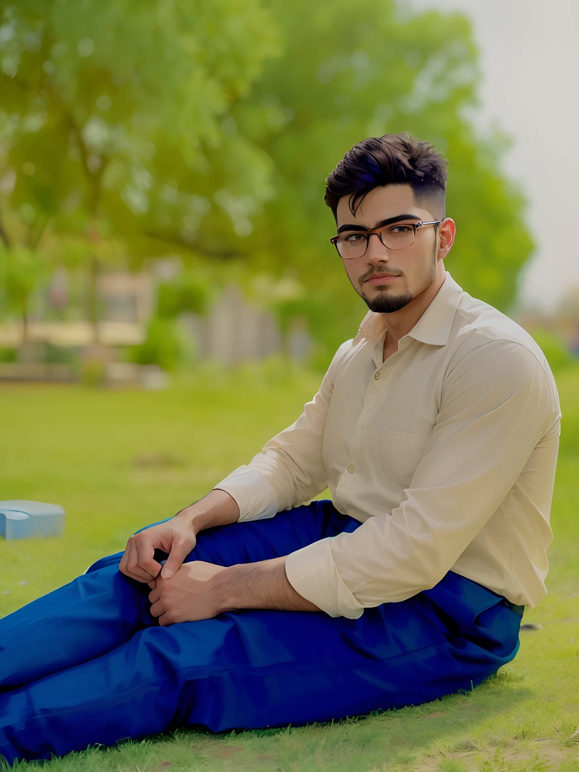 beautiful, masterpiece, best quality, change background, handsome boy, stylish glasses, ultra realistic