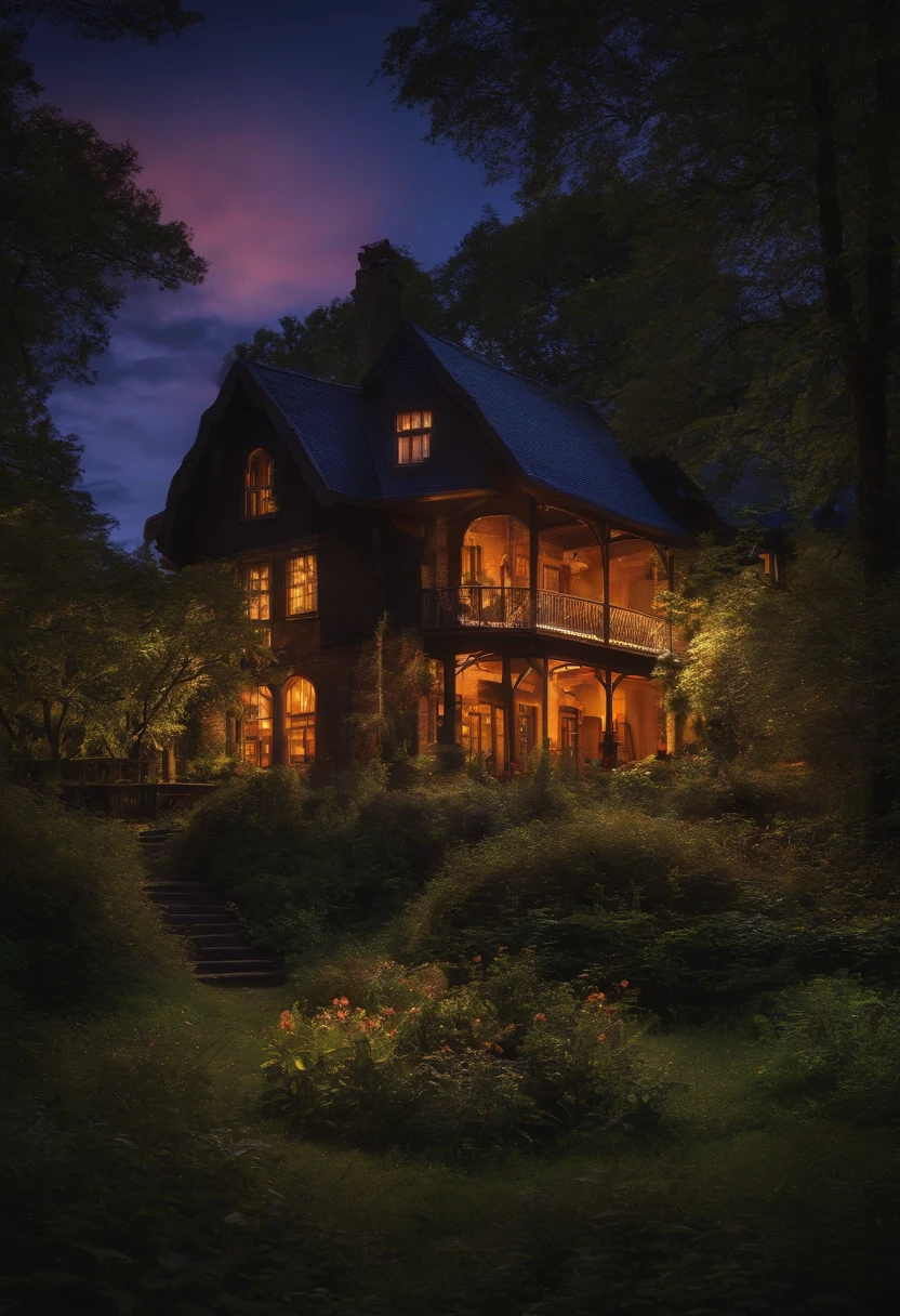 nighttime scene