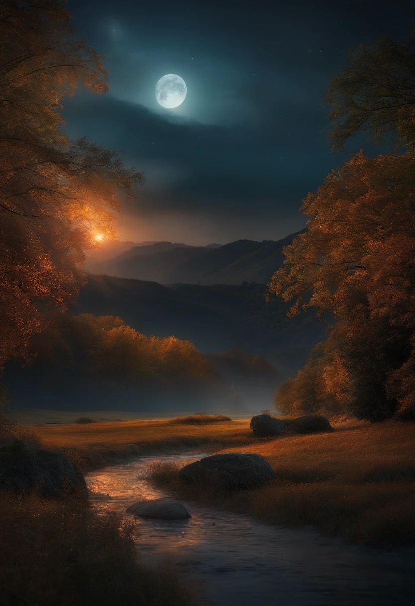 nighttime scene