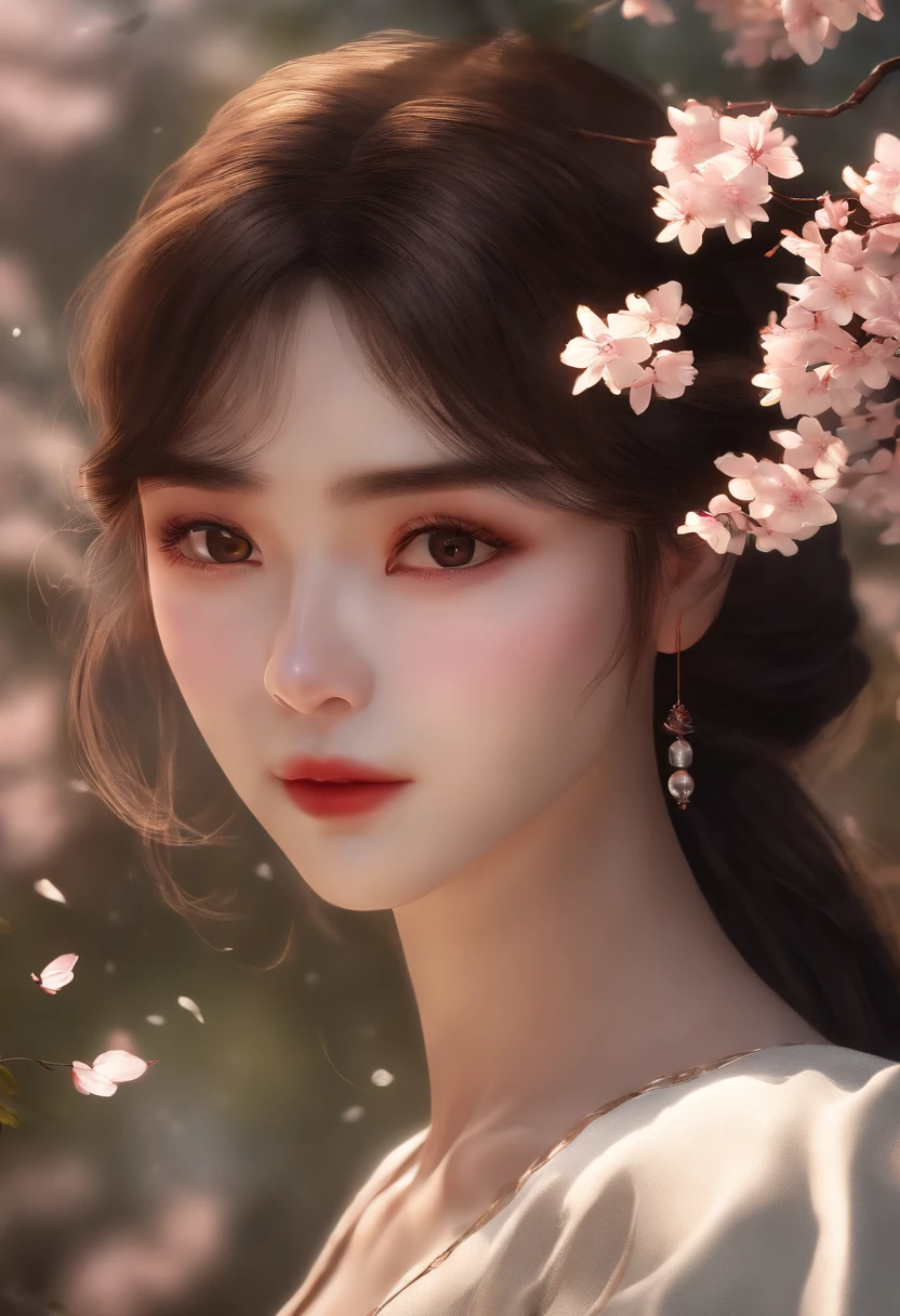 1girl , (incredibly_absurdres:1.5), 'solo' 'an extremely delicate , beautiful girl , 8k wallpaper,sakura:1.6,