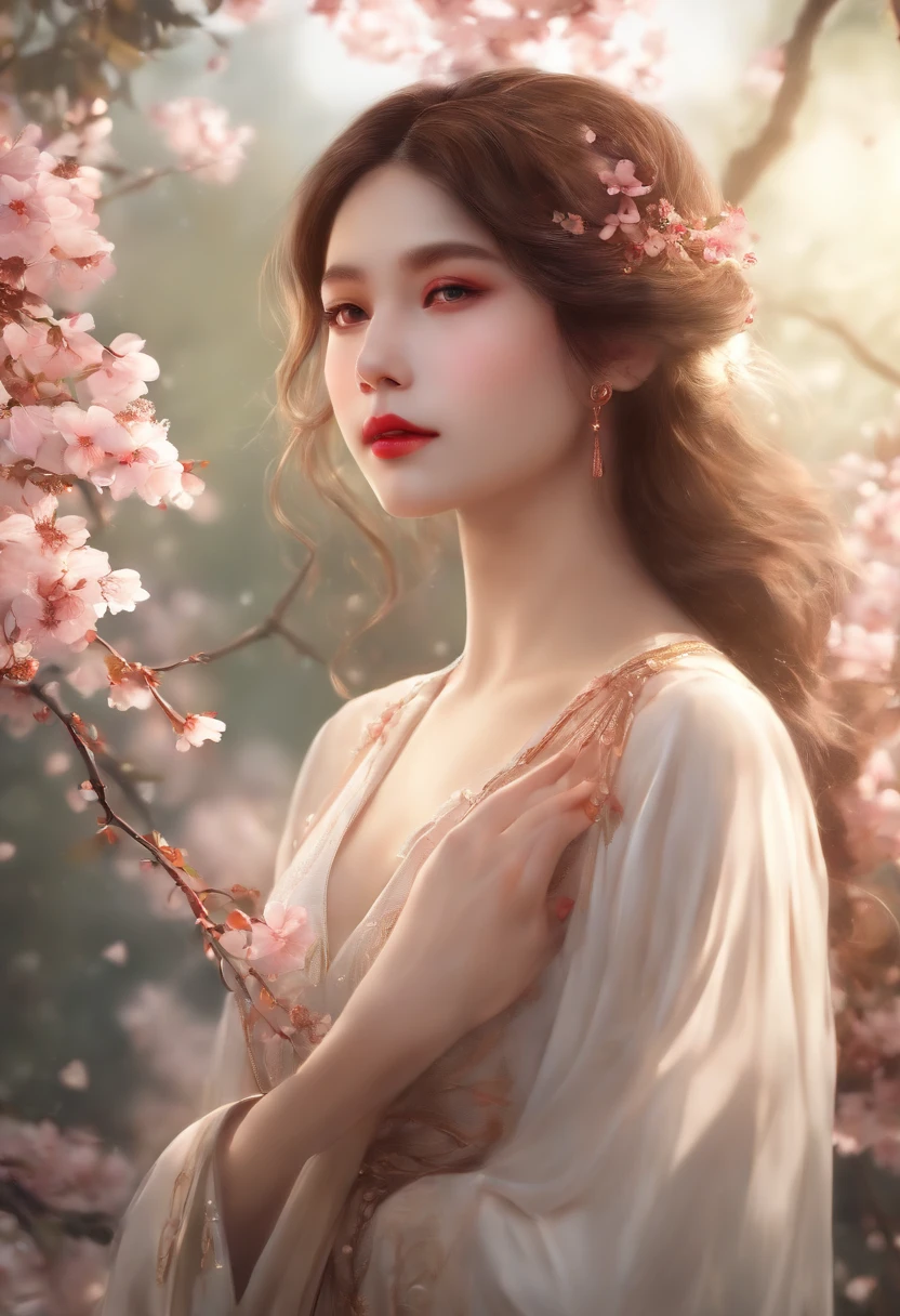 1girl , (incredibly_absurdres:1.5), 'solo' 'an extremely delicate , beautiful girl , 8k wallpaper,sakura:1.6,