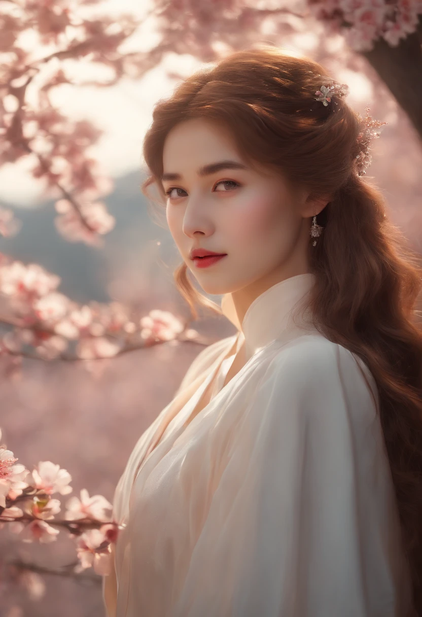 1girl , (incredibly_absurdres:1.5), 'solo' 'an extremely delicate , beautiful girl , 8k wallpaper,sakura:1.6,
