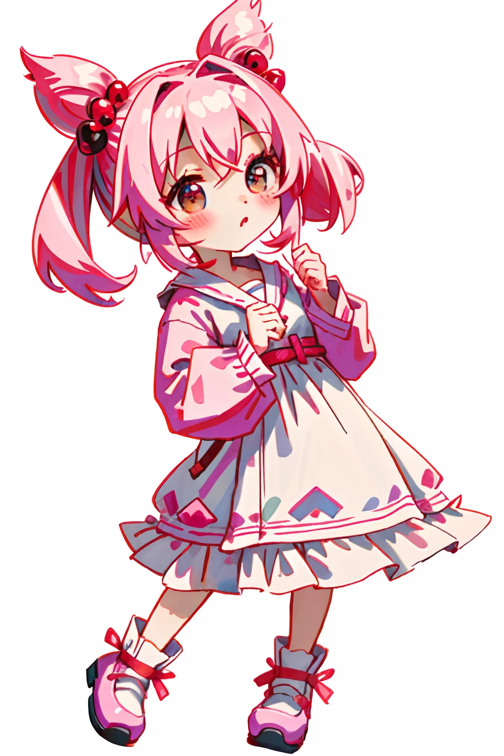 1 girl in、pink there