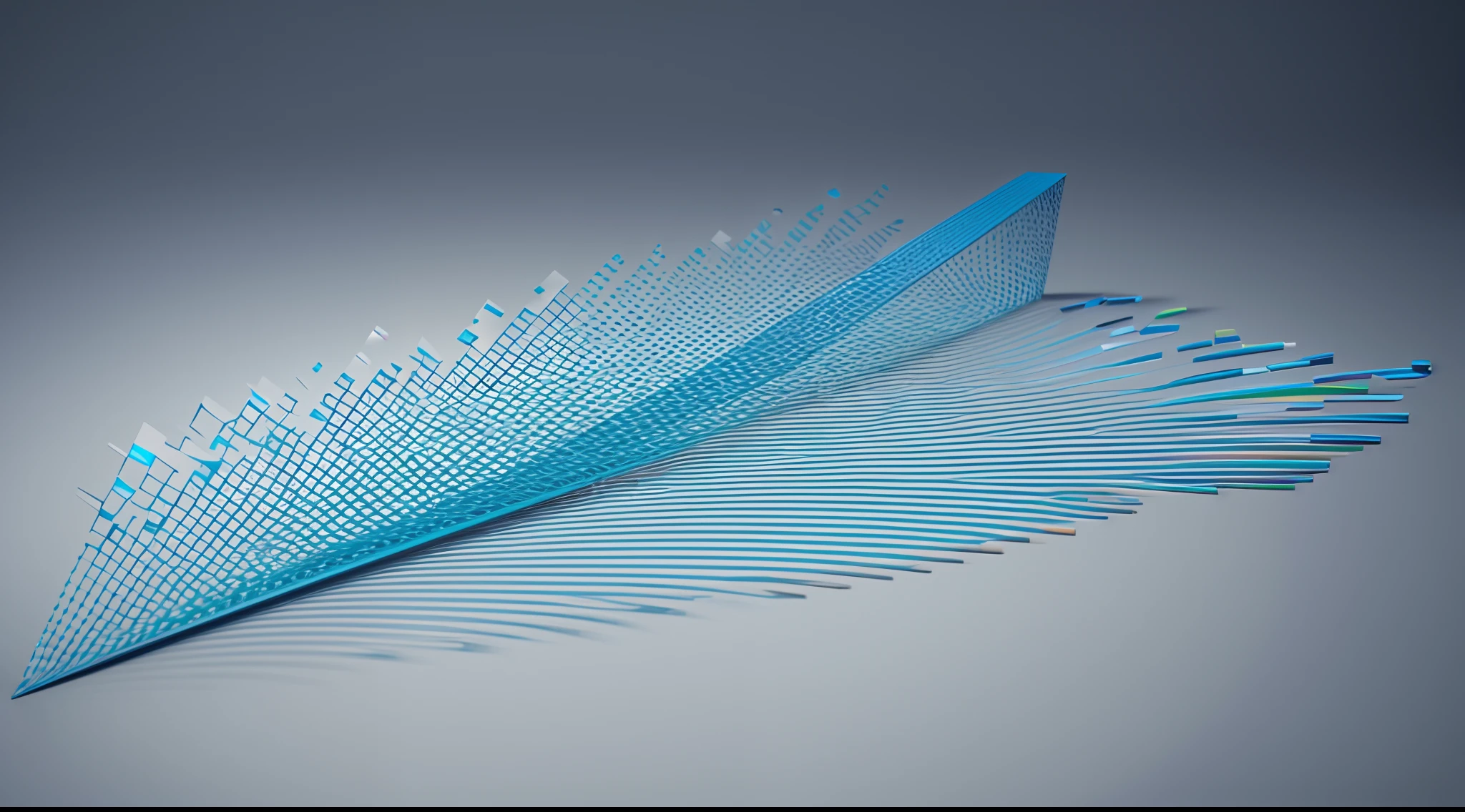 Engaging 3D visualization featuring stunning graphs、glinting