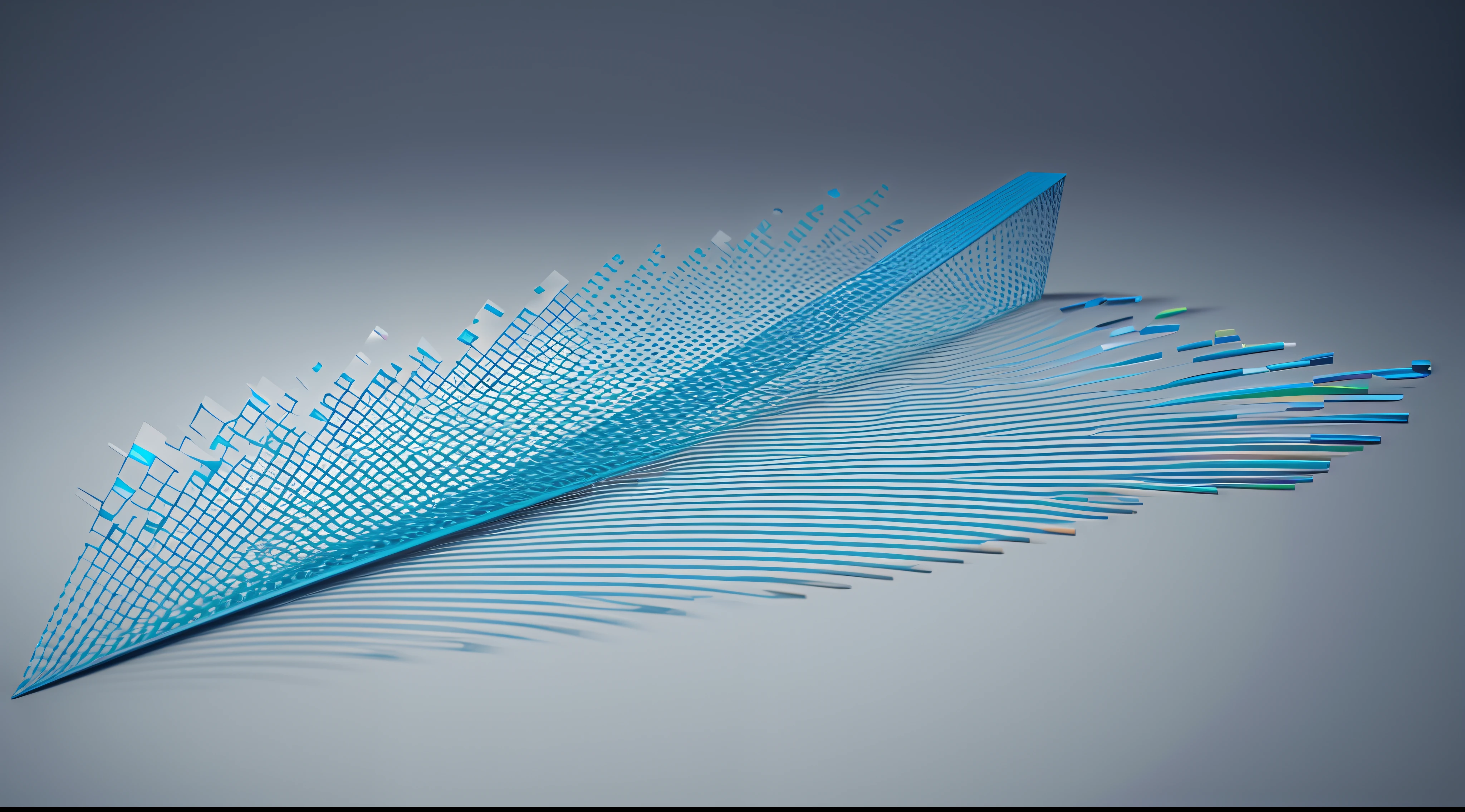 Engaging 3D visualization featuring stunning graphs、glinting