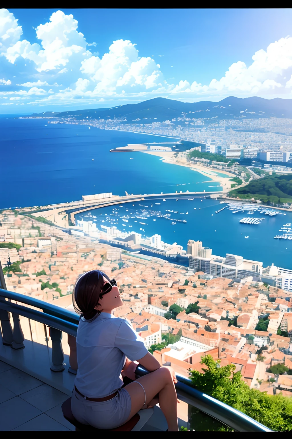 Monaco during the day, clear sky, summer